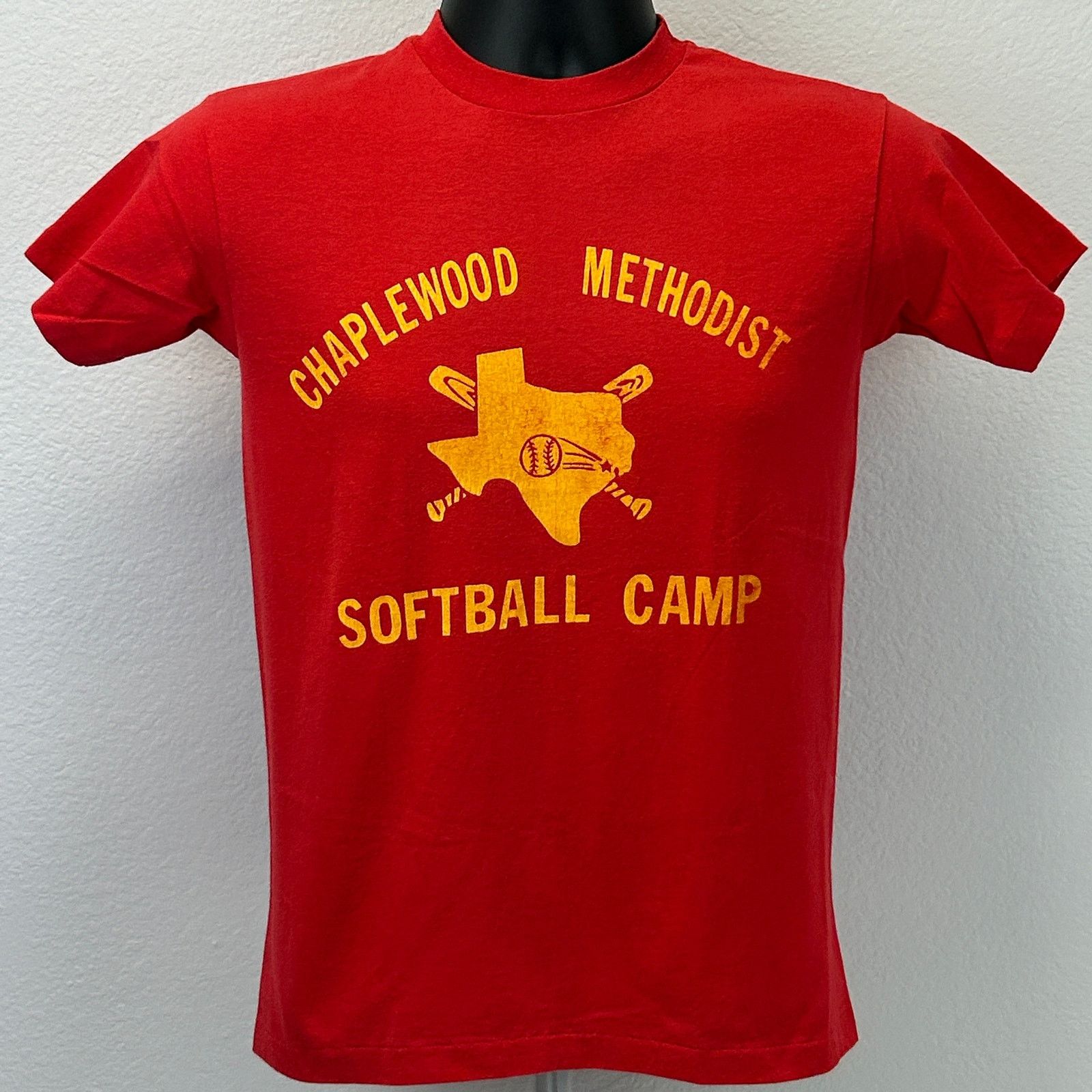 Hanes Vintage Chapelwood Methodist Softball Camp T Shirt Mens S Size US S / EU 44-46 / 1 - 2 Thumbnail