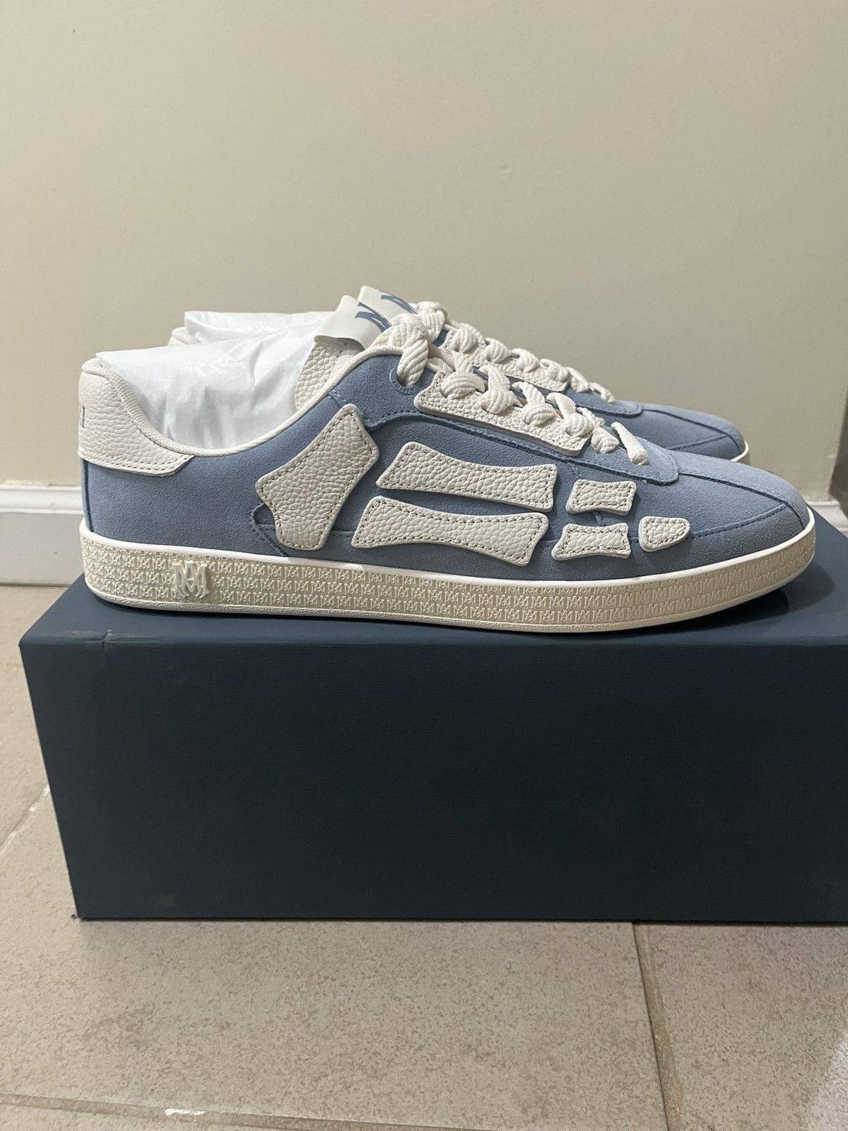 Amiri Amiri Pacific Bones Sneakers Sz 44(11us) Size US 11 / EU 44 - 1 Thumbnail