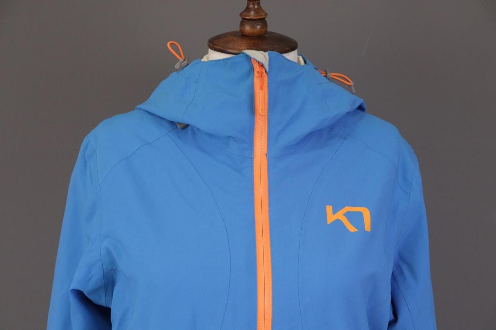 Designer Kari Traa Blue Full Zip Hooded Waterproof Jacket Size M Size M / US 6-8 / IT 42-44 - 2 Thumbnail