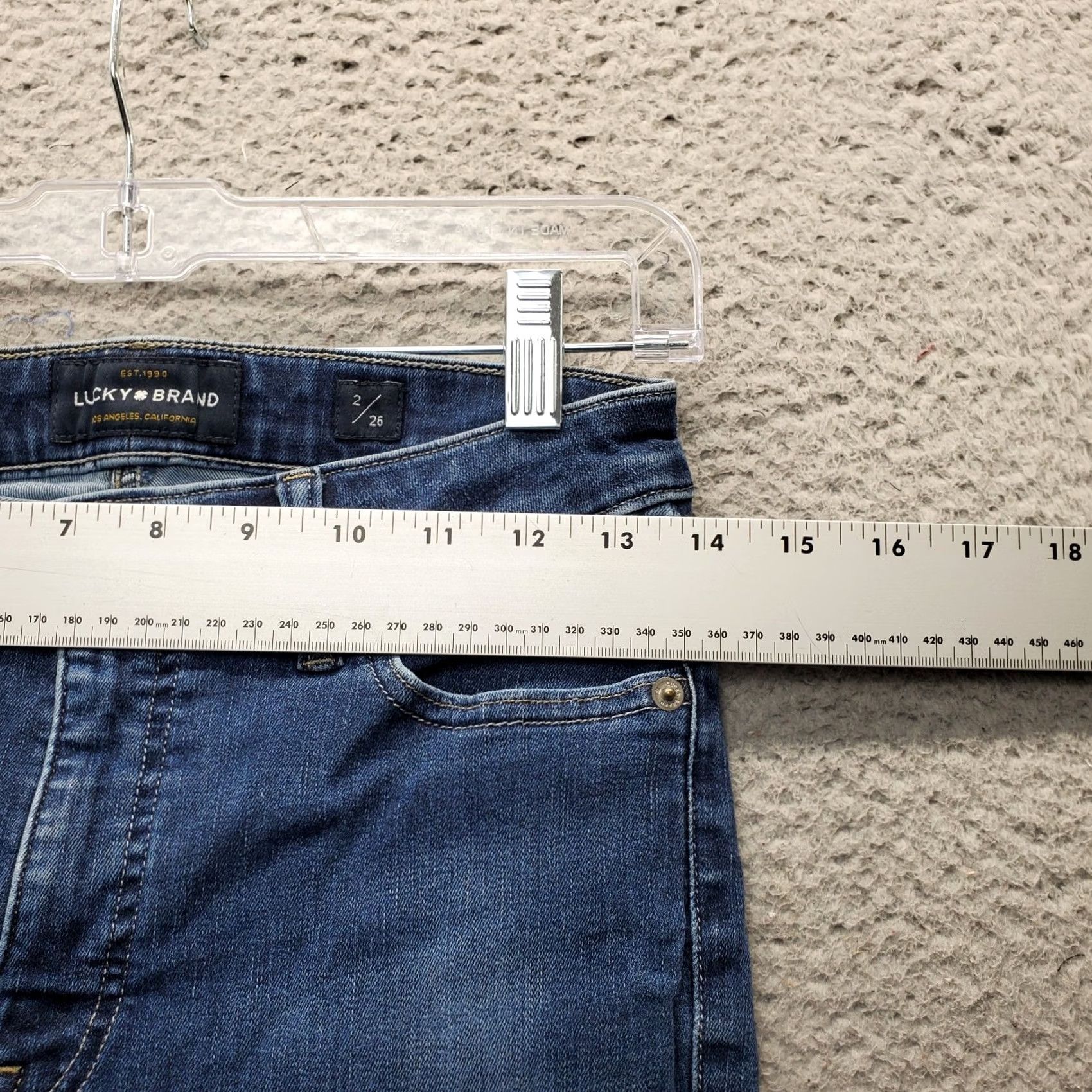 Lucky Brand Lucky Brand Hayden Skinny Jeans Womens Size 2 Blue Denim Mid Rise 5-Pocket Design Vintage: No Streetwear Size 26" / US 2 / IT 38 - 6 Thumbnail
