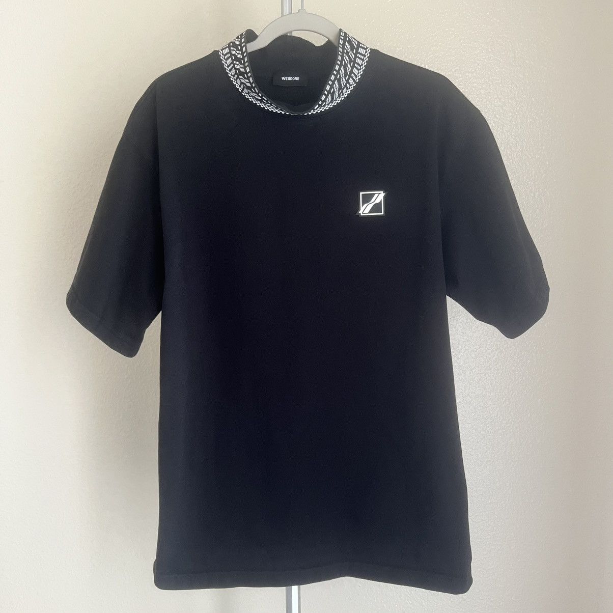 WE11DONE WE11DONE Black High Neck Logo 1/2 T-Shirt Size S Size US S / EU 44-46 / 1 - 1 Thumbnail