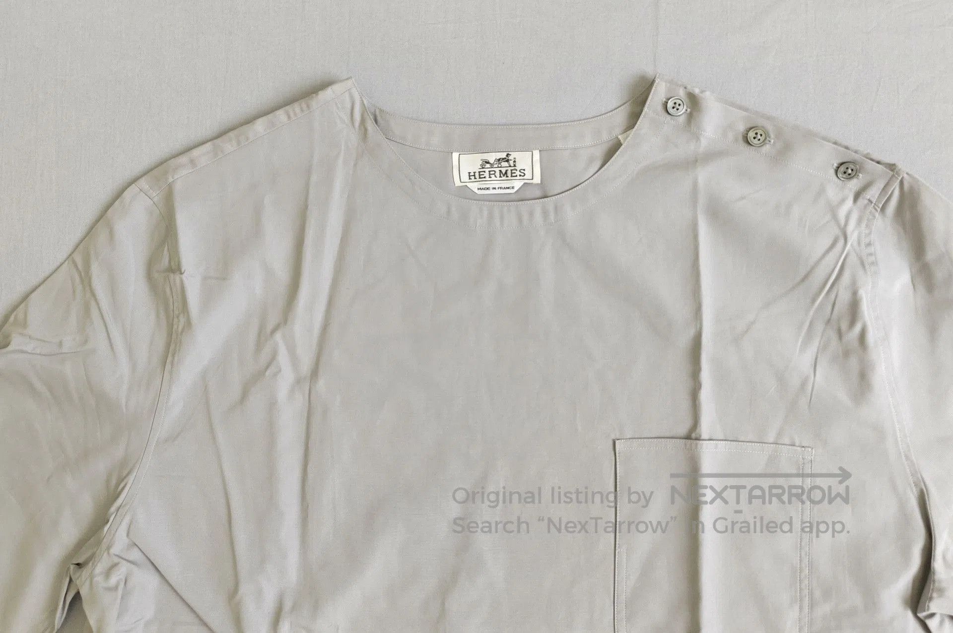 Hermes Hermes Men's Short Sleeve Cotton T. Size US XL / EU 56 / 4 - 2 Thumbnail