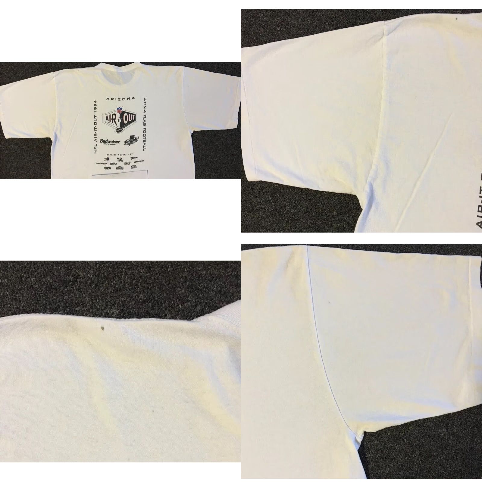 NFL Vtg Gatorade Air It Out 90s Shirt XXL NFL Grunge White 2XL Flag Football Baseball Concert Rock Hippie Skate USA Men Shirt Size US XXL / EU 58 / 5 - 10 Thumbnail