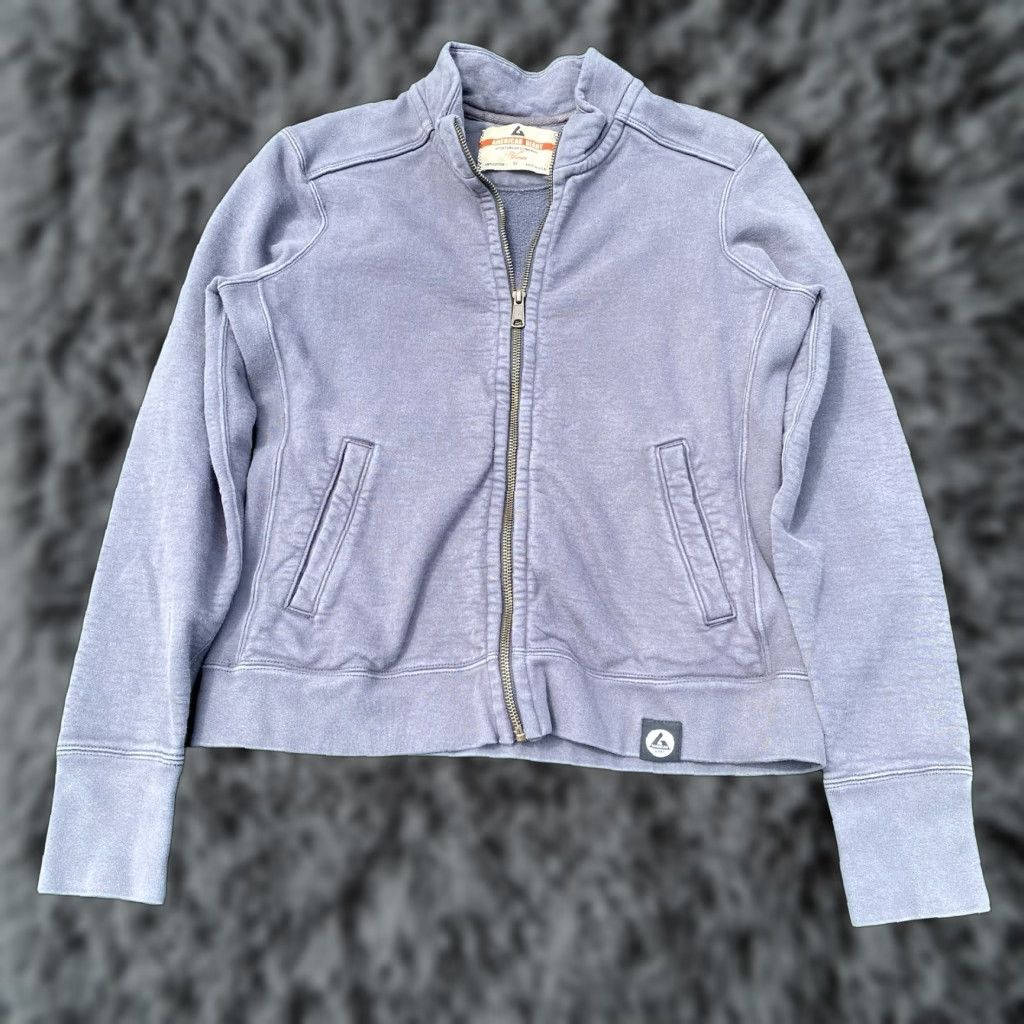 Vintage American Giant Sweatshirt Women’s M Gray Full Zip Heavyweight Cotton Moto USA Size M / US 6-8 / IT 42-44 - 1 Thumbnail