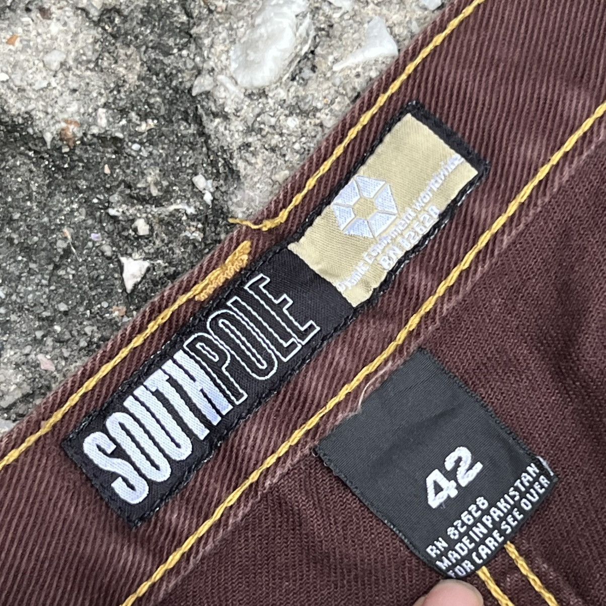 Southpole “y2k style” SOUTHPOLE BROWN BAGGY JEANS Size US 42 / EU 58 - 8 Thumbnail