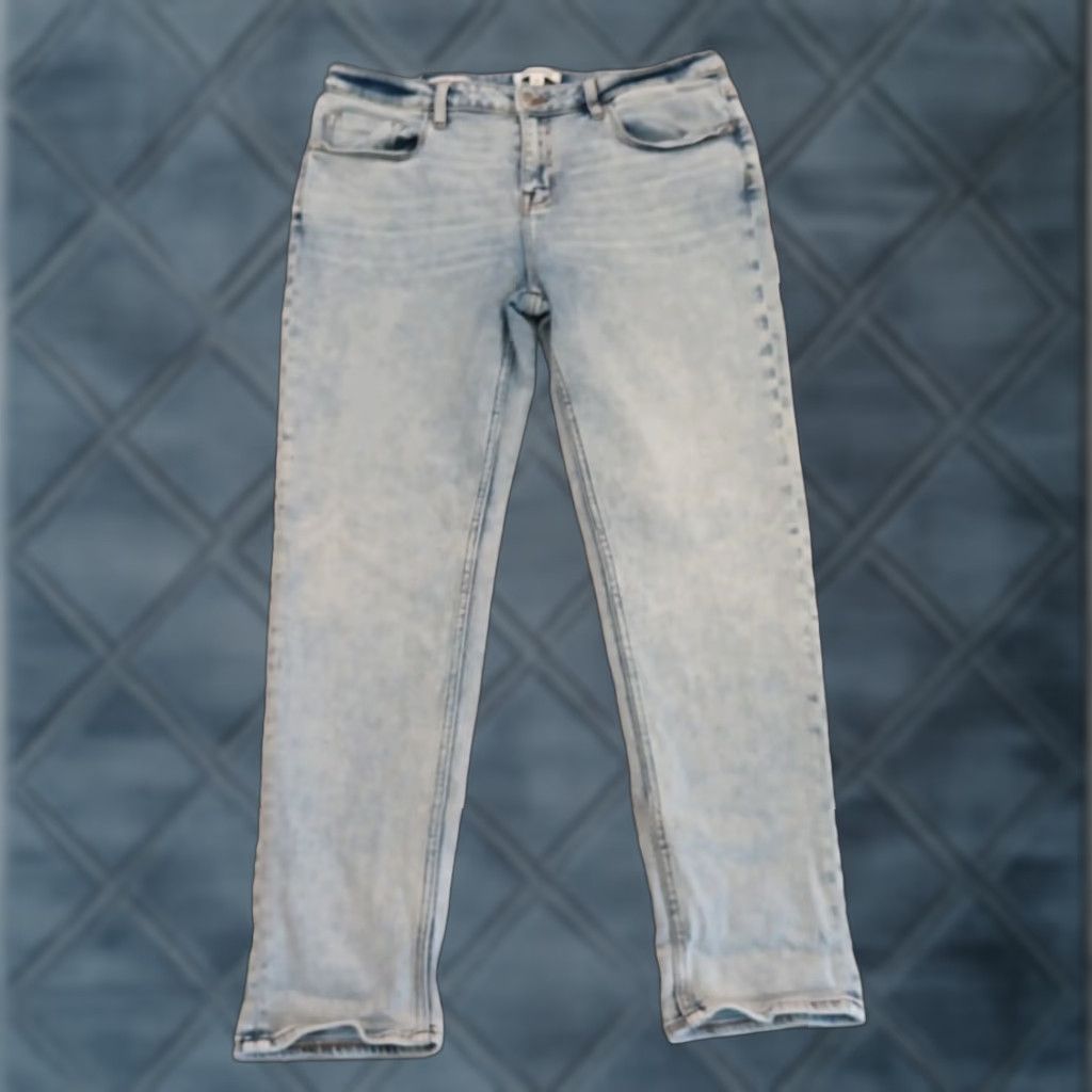 Vintage VIGOSS Thompson Tomboy Jeans Womens Size 32 Blue Light Wash Denim 33x28 Skinny Size 24" / US 00 / IT 34 - 1 Thumbnail
