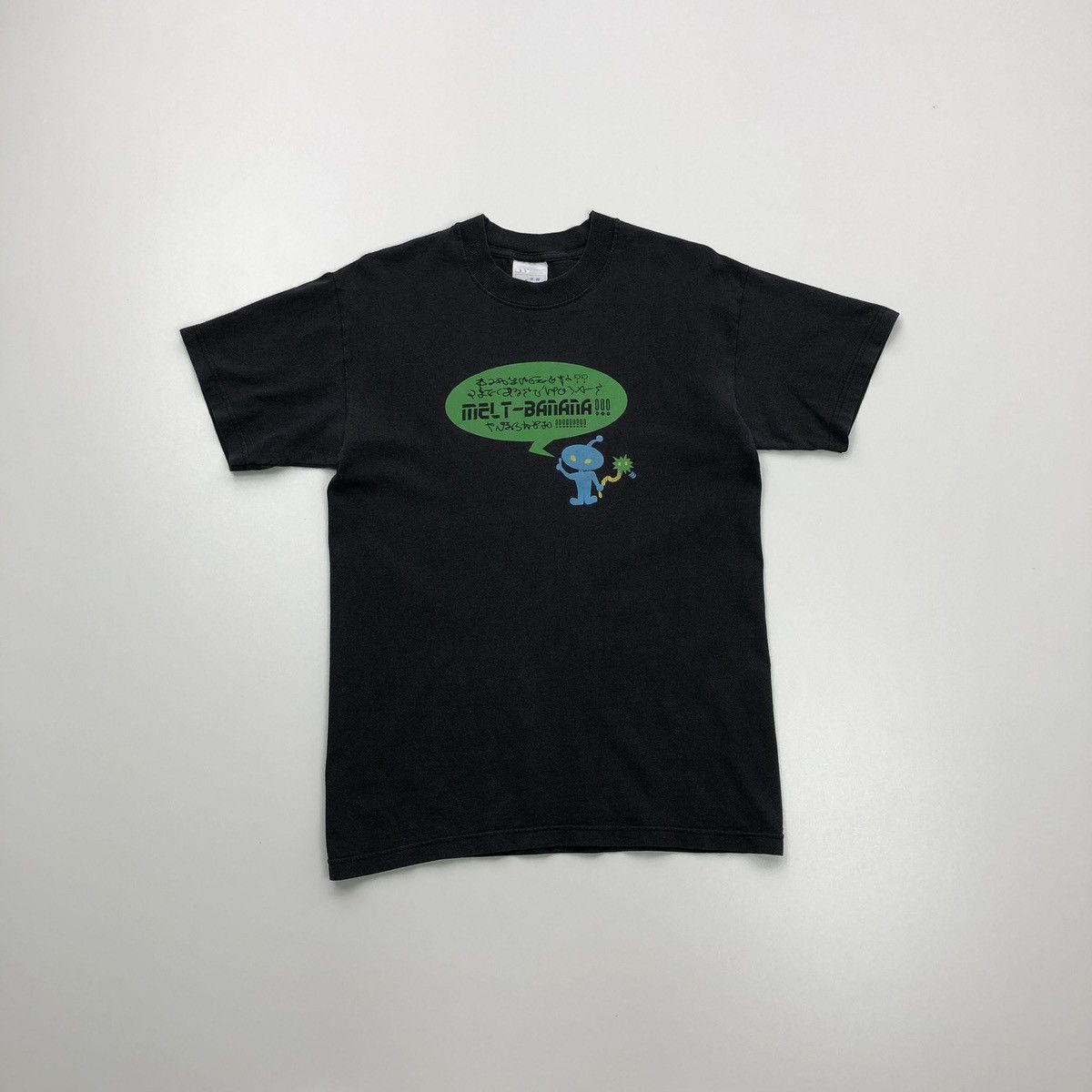Band Tees Melt Banana 90’s Printed Vintage T-Shirt Japan Black Rare Size US S / EU 44-46 / 1 - 1 Thumbnail