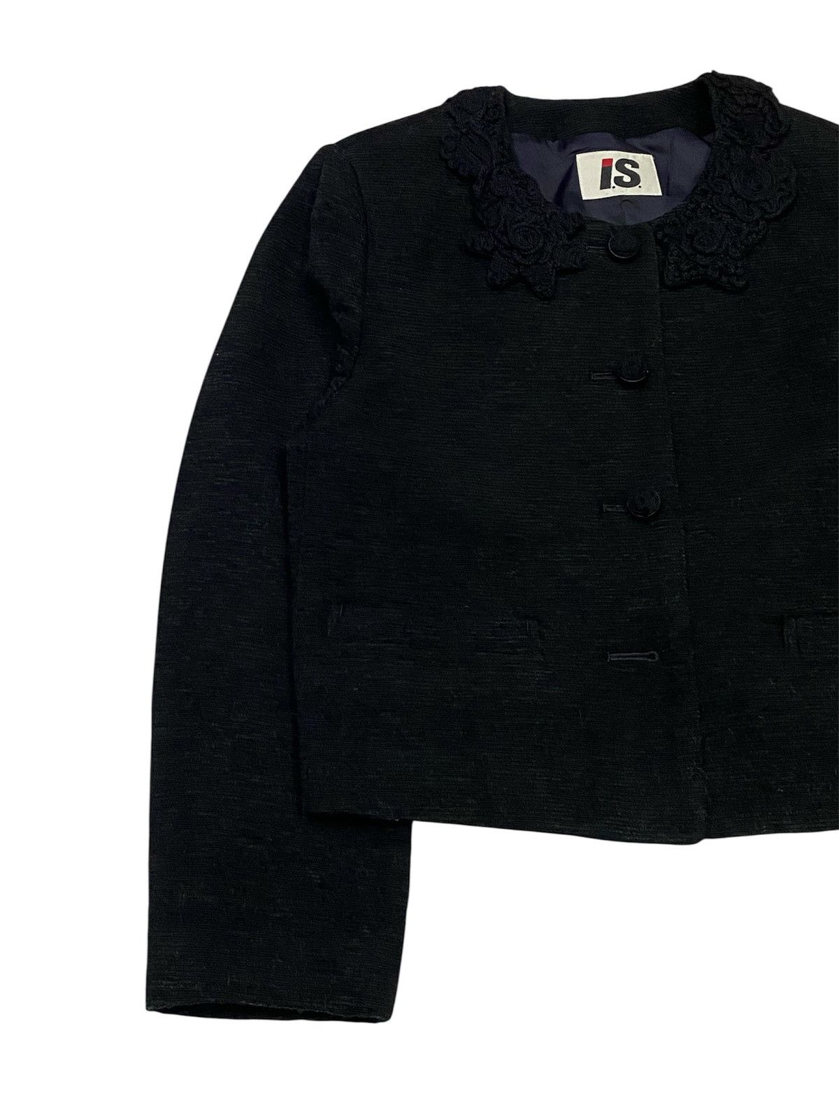 Issey Miyake Vintage Issey Miyake Petite Floral Knit Jacket Size M / US 6-8 / IT 42-44 - 8 Thumbnail