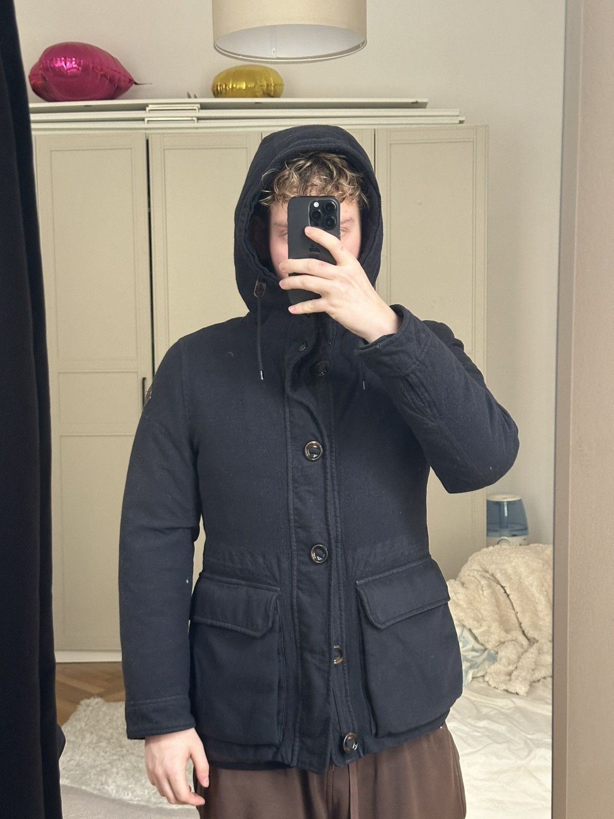 Moncler Moncler Luxury Unisex Wool Puffer Down With Hood Jacket Size L / US 10 / IT 46 - 3 Thumbnail