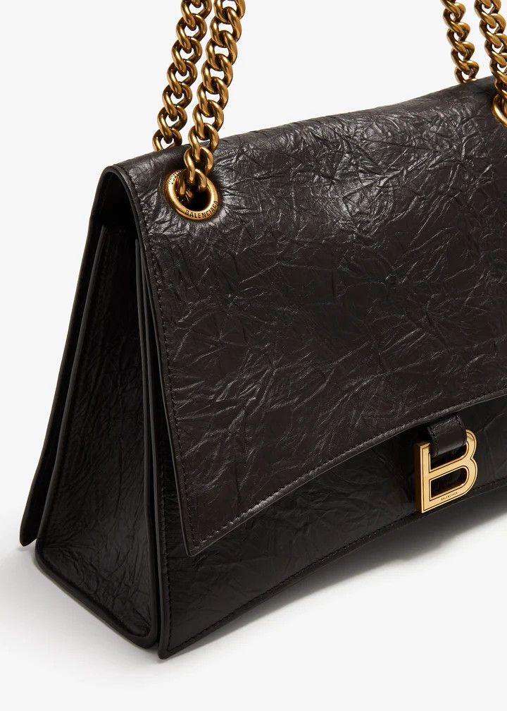 Balenciaga o1s1rm1025 Size: OS / Crush Chain Bag Medium in Brown Size ONE SIZE - 2 Thumbnail