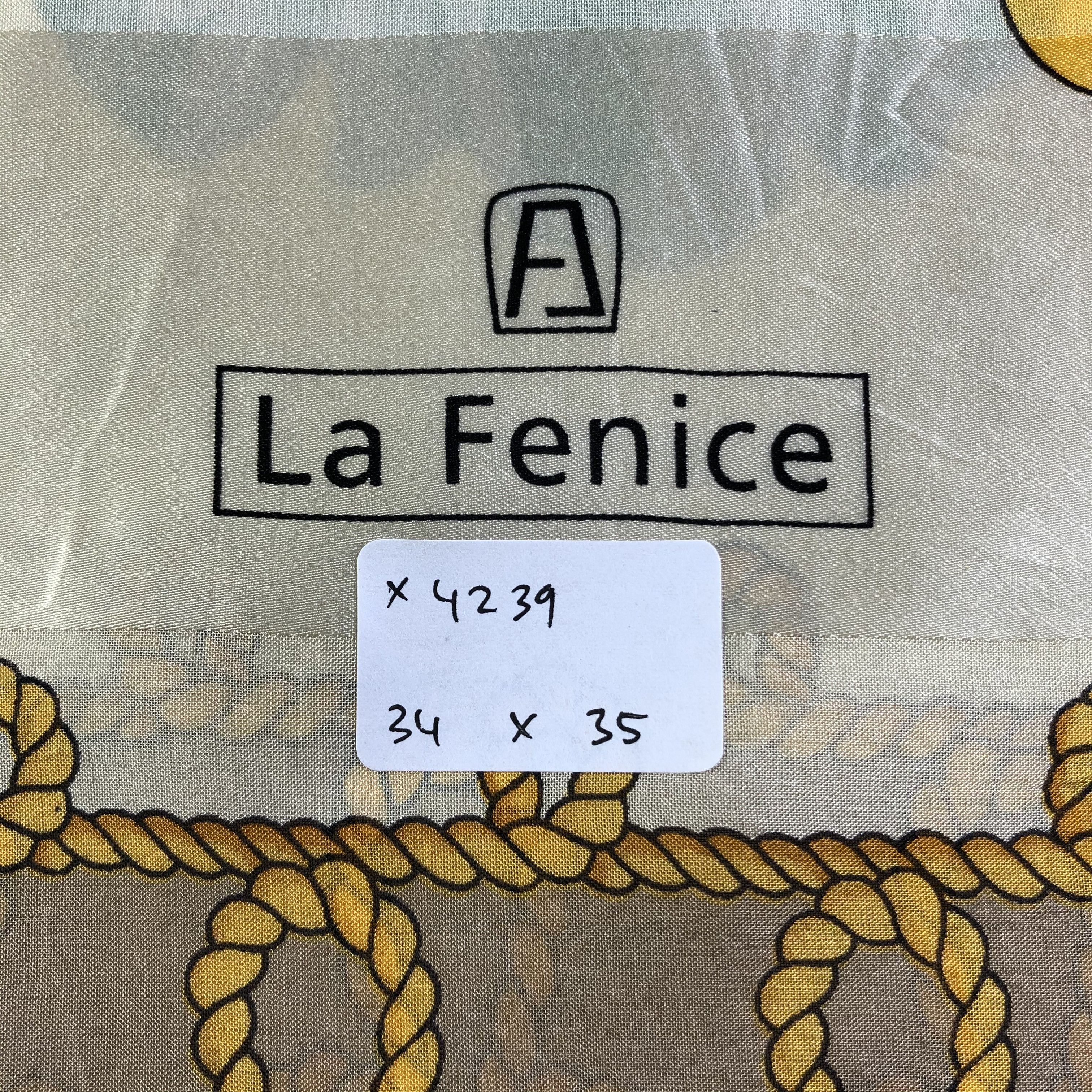 Vintage Vintage La Fenice Silk Scarf Size ONE SIZE - 7 Thumbnail