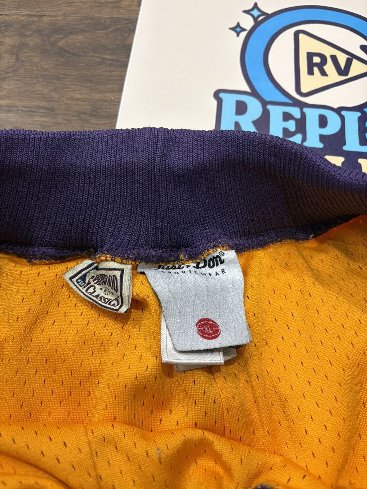 Just Don × Mitchell & Ness RARE AUTHENTIC MITCHELL NESS JUST DON LAKERS MESH SHORTS Size US 34 / EU 50 - 3 Thumbnail
