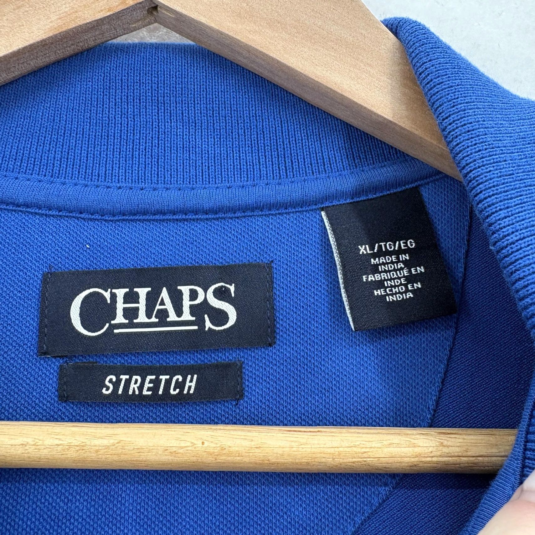 Chaps Chaps Polo Shirt Mens XL Blue Pacific Tide Stretch Pique Casual Golf Comfort NWT Size US XL / EU 56 / 4 - 3 Thumbnail