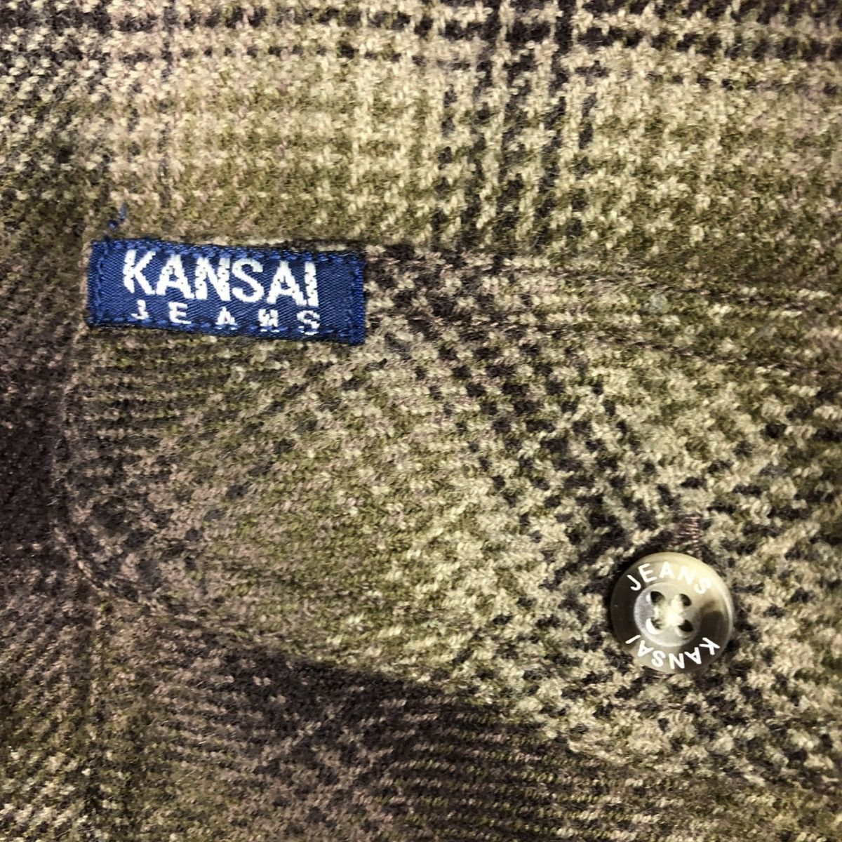 Japanese Brand 🔥VINTAGE WORK SHIRT CHORE JACKET KANSAI JEANS TARTAN DESIGN Size US XL / EU 56 / 4 - 20 Thumbnail