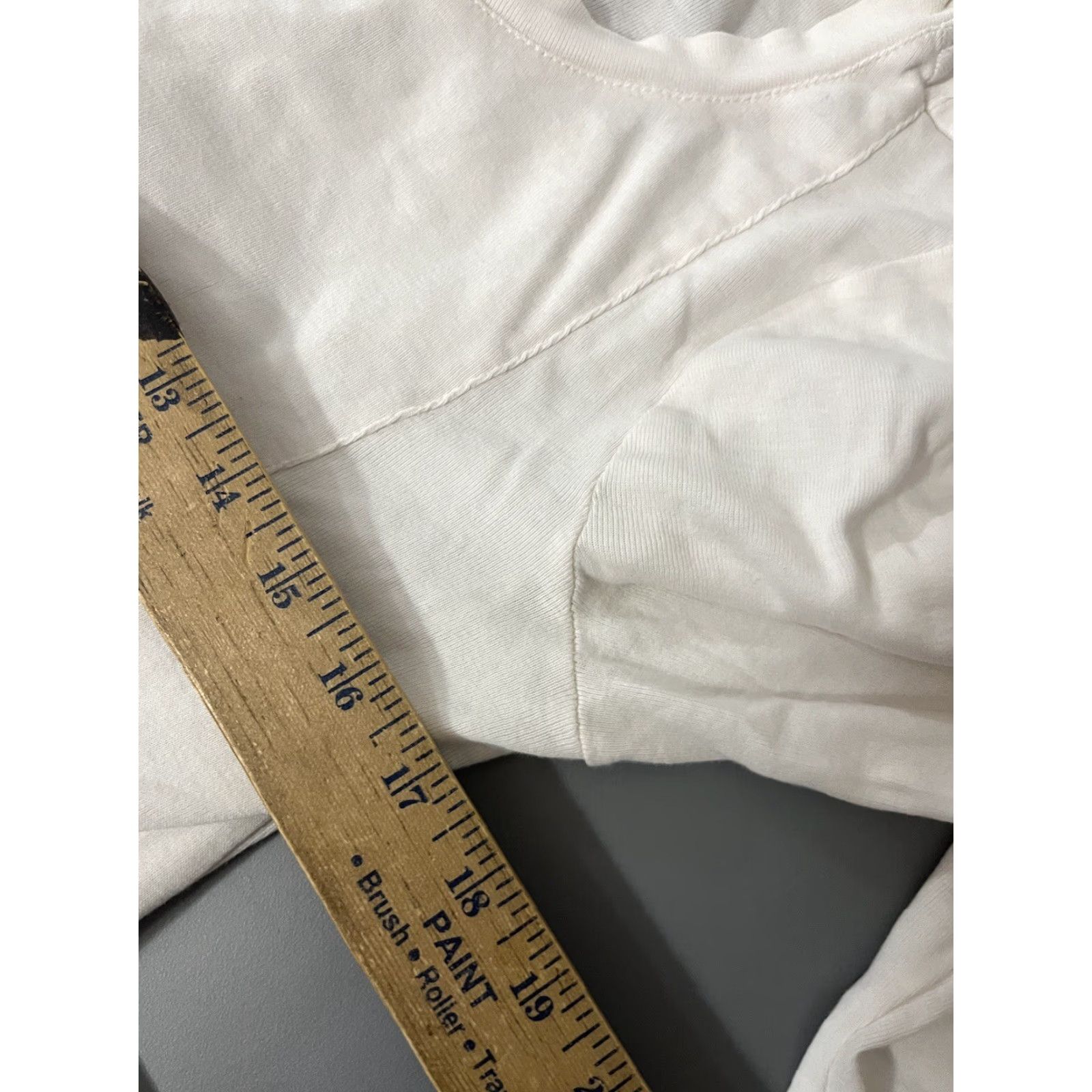 Vintage Chico's The Ultimate Tee Womens Shirt Regular Size 0 White Long Sleeve Crew Neck T-Shirt Size XS / US 0-2 / IT 36-38 - 5 Thumbnail