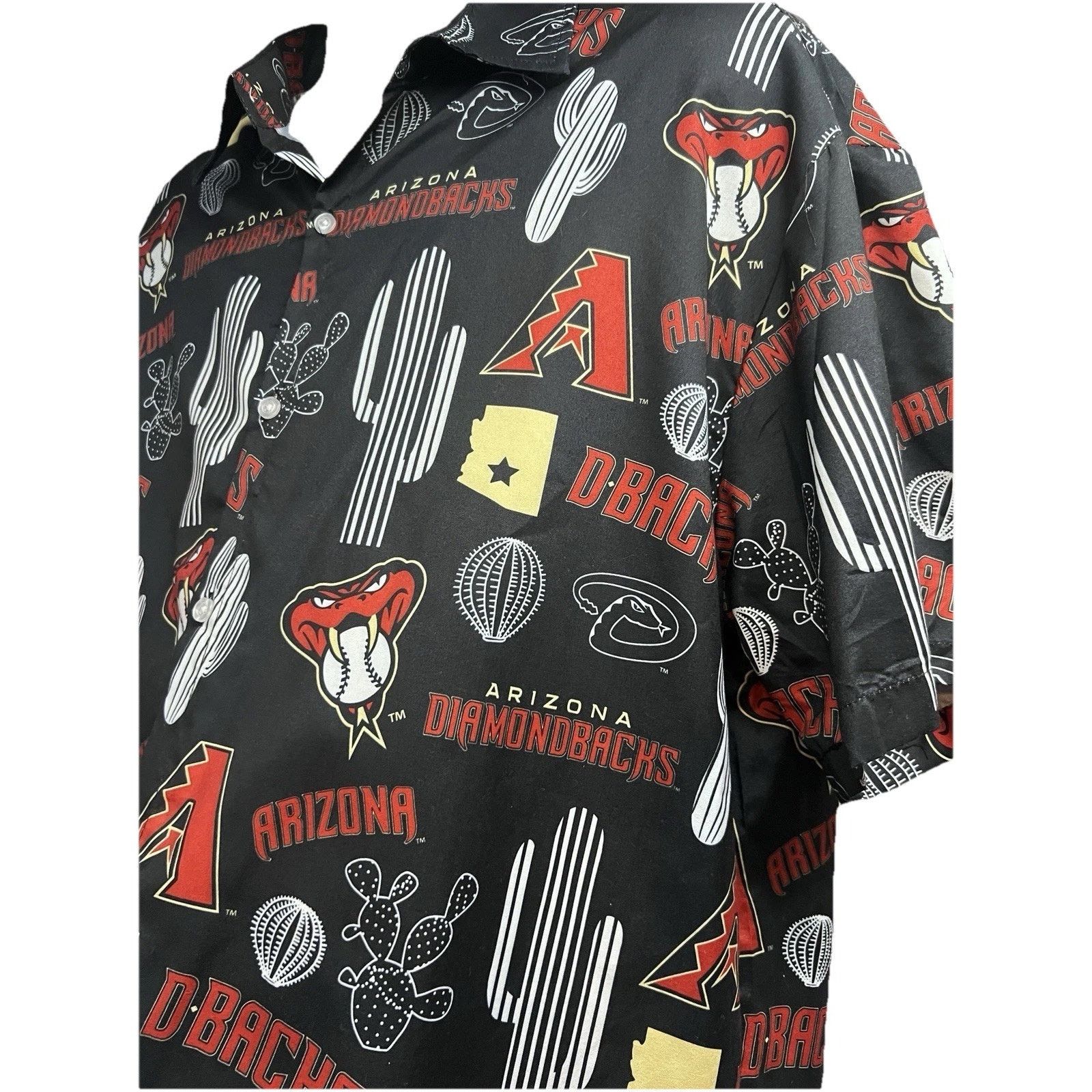 Other AZ Diamondbacks MLB Baseball Black Graphic Button Up Shirt M Size US M / EU 48-50 / 2 - 4 Thumbnail