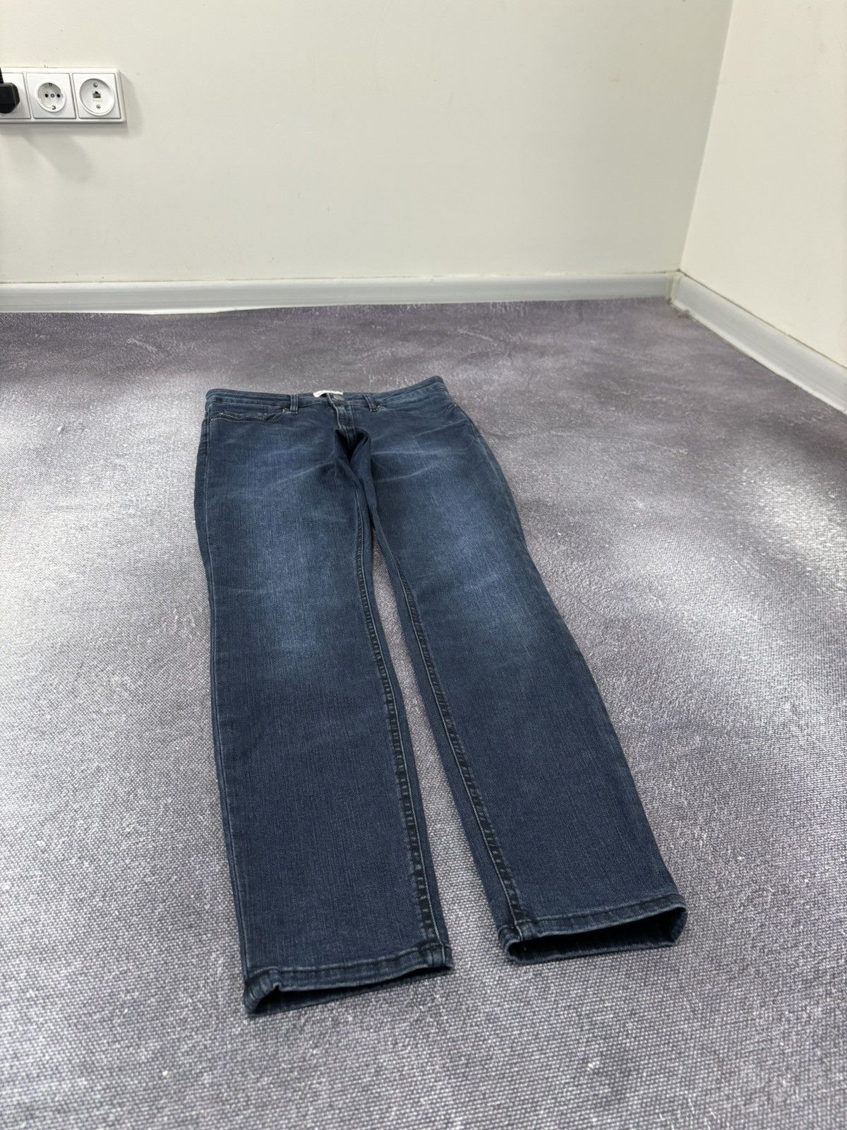 Acne Studios Acne Studios Skin 5 Deep Women’s Navy Blue Slim Denim Jeans Size 27" / US 4 / IT 40 - 3 Thumbnail