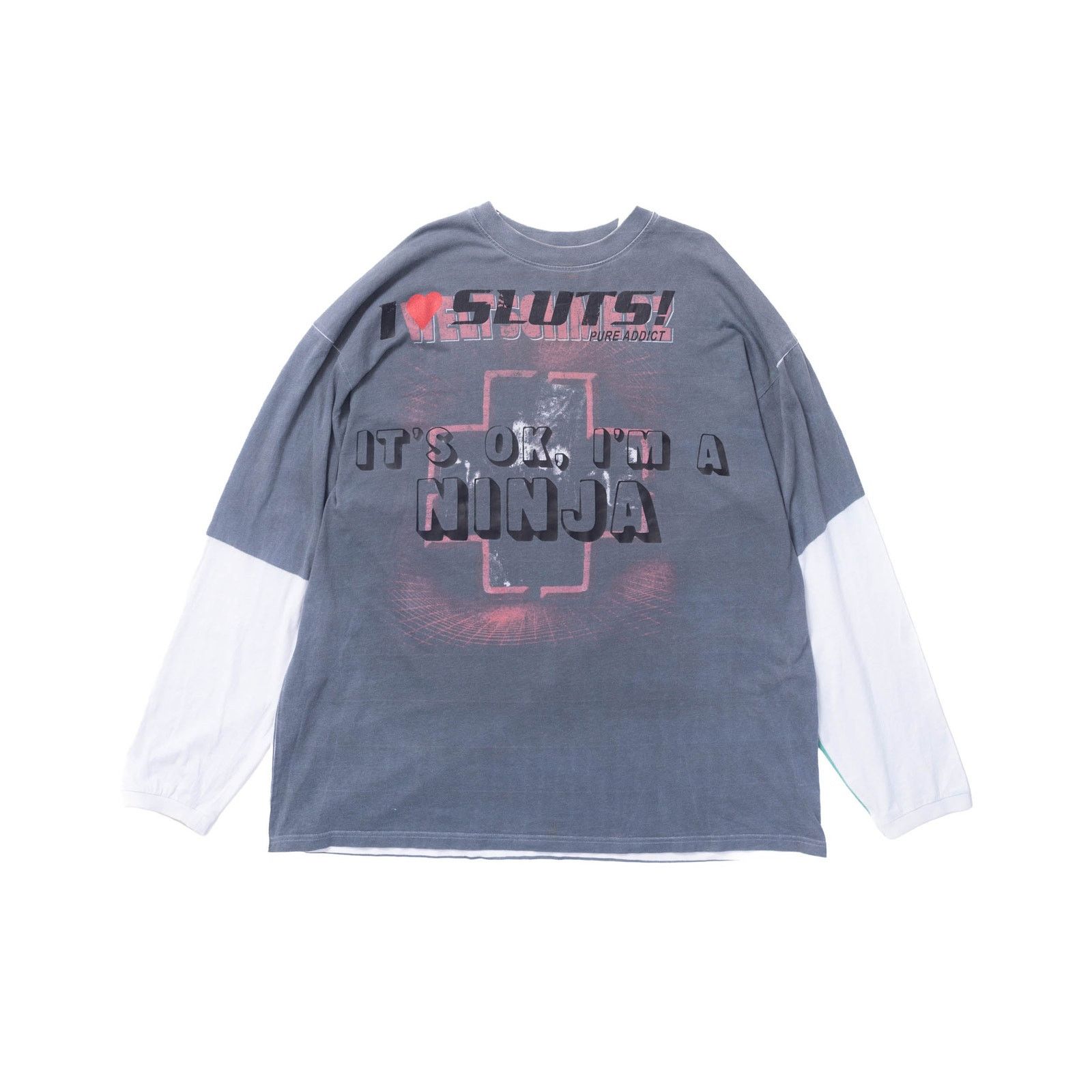 Vetements Vetements FW18 Tromp L’oeil Double Sided Ninja LS Tee Size US L / EU 52-54 / 3 - 1 Thumbnail