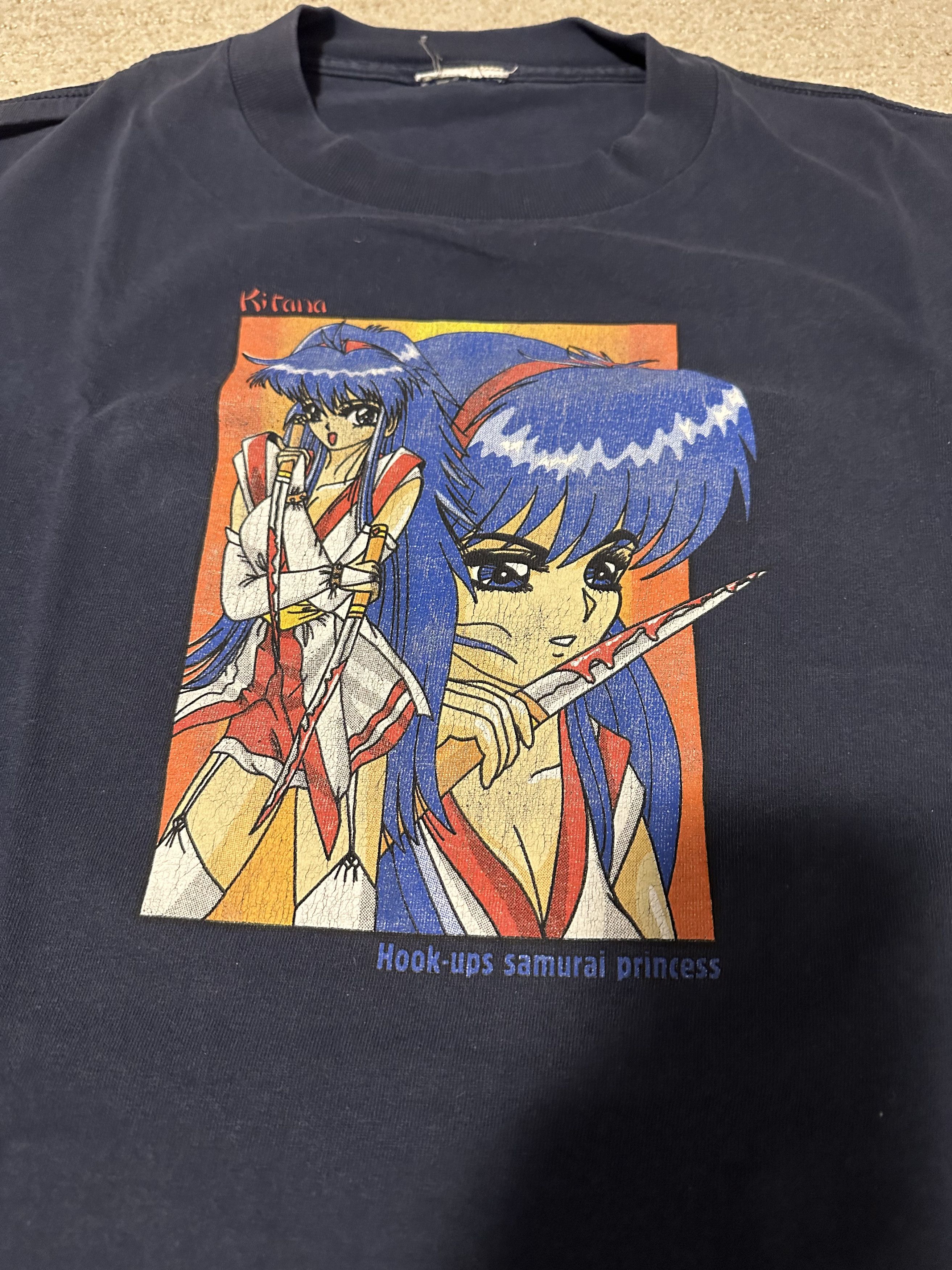 Vintage Hook Ups Samurai Princess T Shirt Size US XL / EU 56 / 4 - 2 Thumbnail