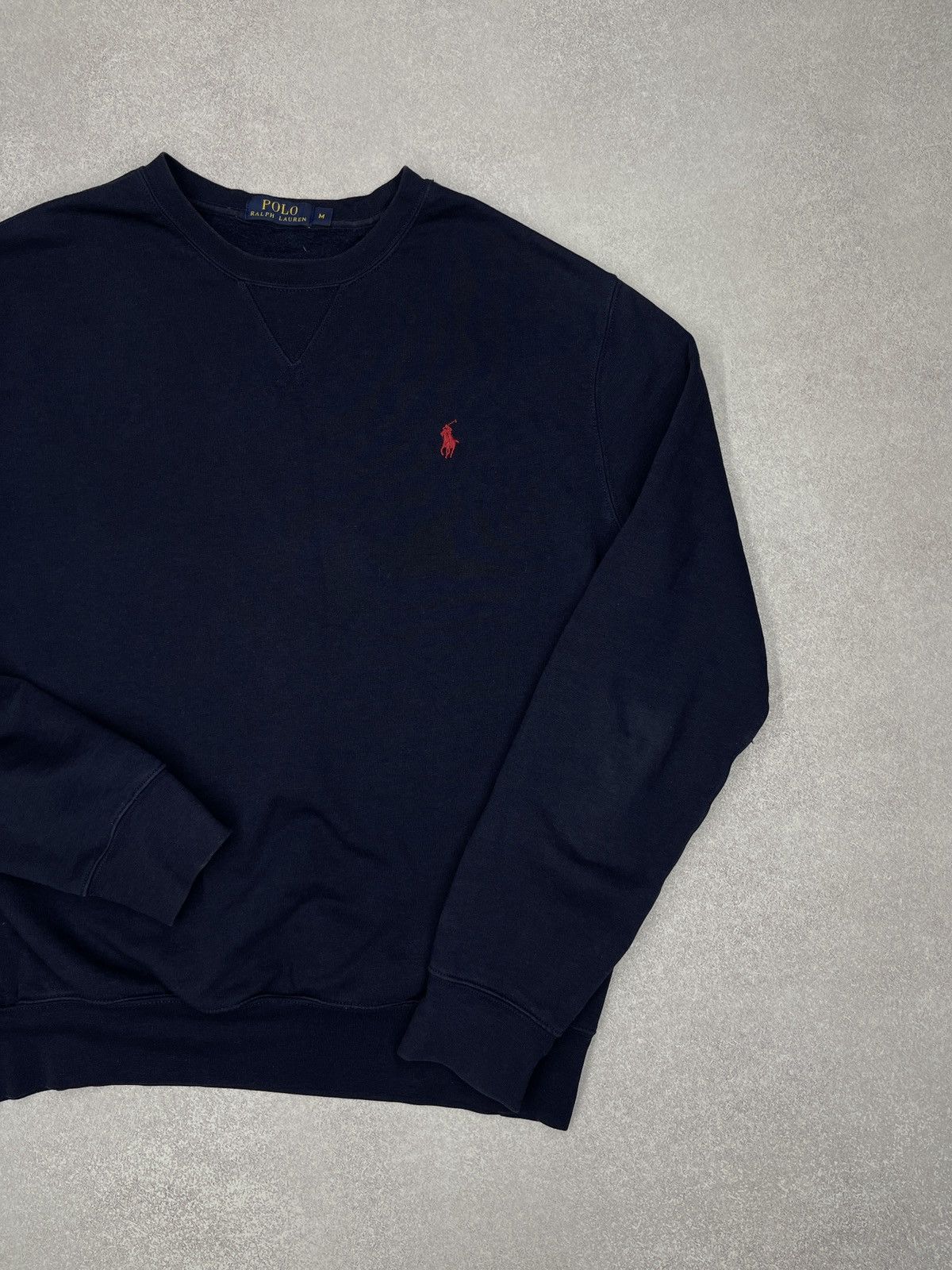 Polo Ralph Lauren Mens Polo Ralph Lauren Navy Sweatshirt Y2K Rugby Size US M / EU 48-50 / 2 - 3 Thumbnail