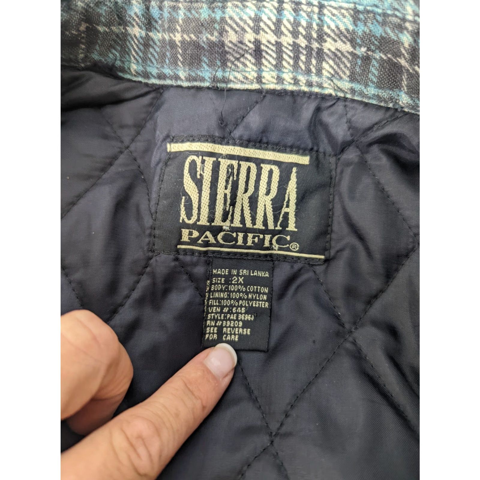 Vintage VINTAGE Sierra Pacific Shirt Jacket Men’s Quilt Lined Green Flannel 2XL Casual Era 1990s Grunge Size US XXL / EU 58 / 5 - 4 Thumbnail