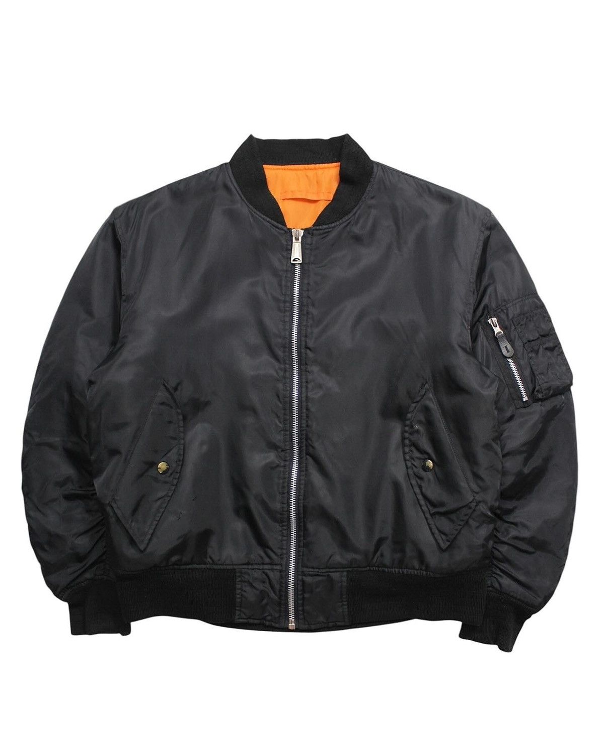 Alpha Industries 2000S JAPANESE MADE MA-1 BOMBER JACKET Size US L / EU 52-54 / 3 - 1 Thumbnail