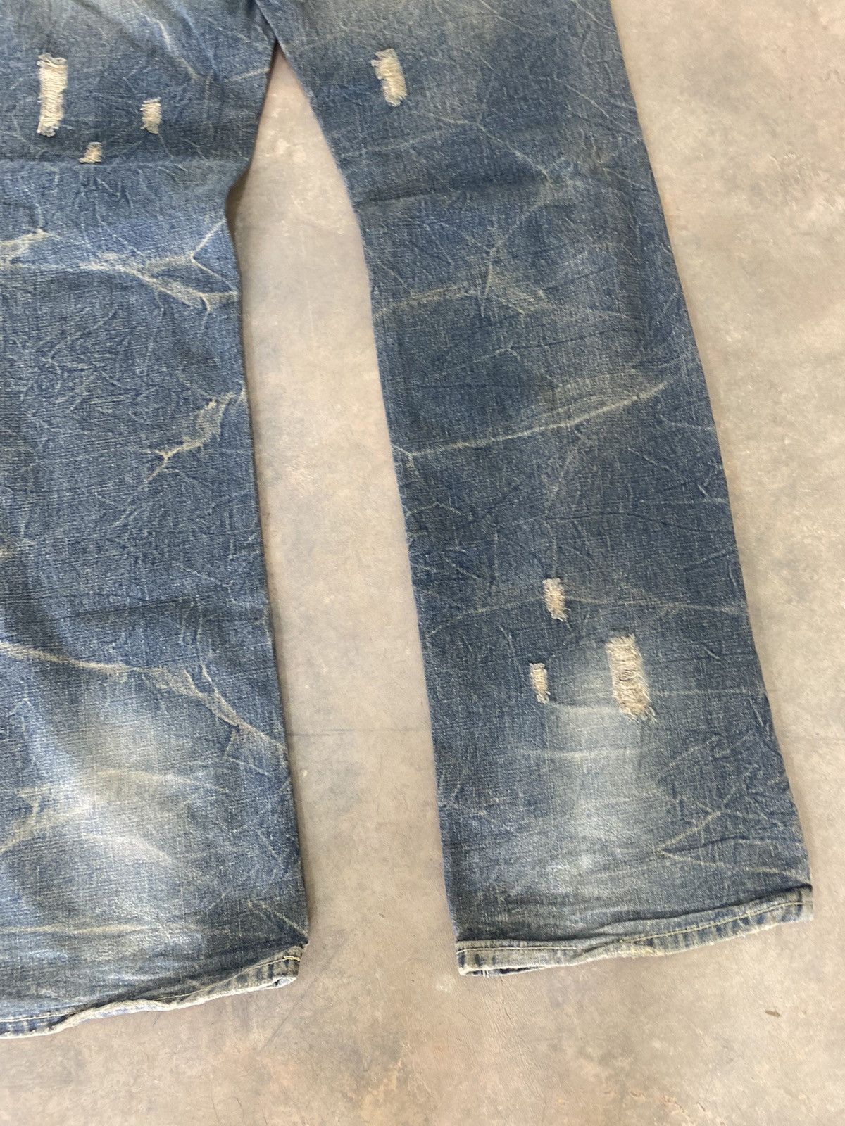 Hysteric Glamour Sick☠️ DS Claw Flare Jeans Distressed Punk Grunge Gothic Lgb Size US 31 - 12 Thumbnail