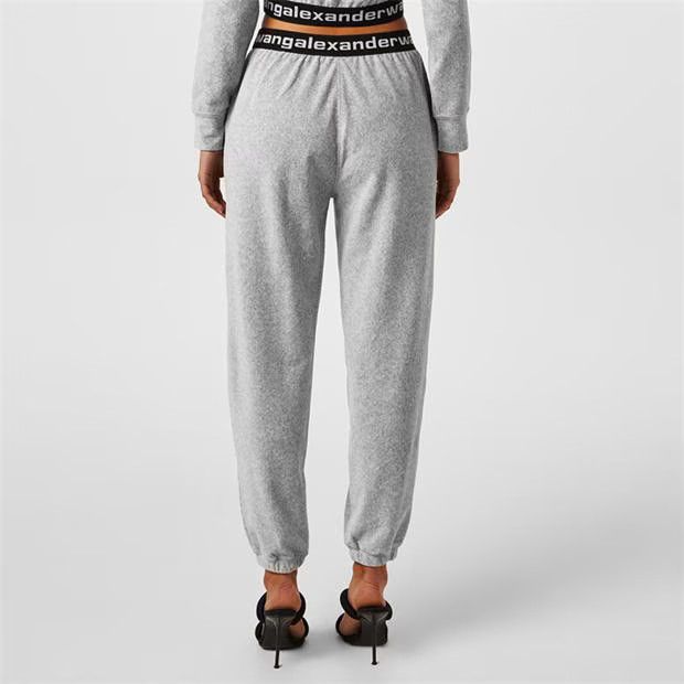 Alexander Wang o1g2r1mq0824 Logo Band Sweatpants in Grey Size 31" - 4 Thumbnail