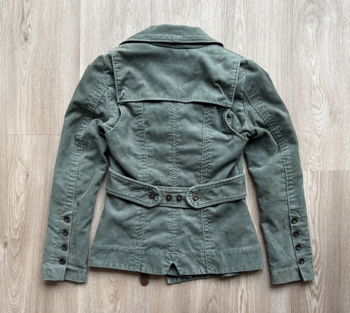 Diesel Vintage Diesel Green Velvet Double Blazer Jacket Size L / US 10 / IT 46 - 18 Thumbnail