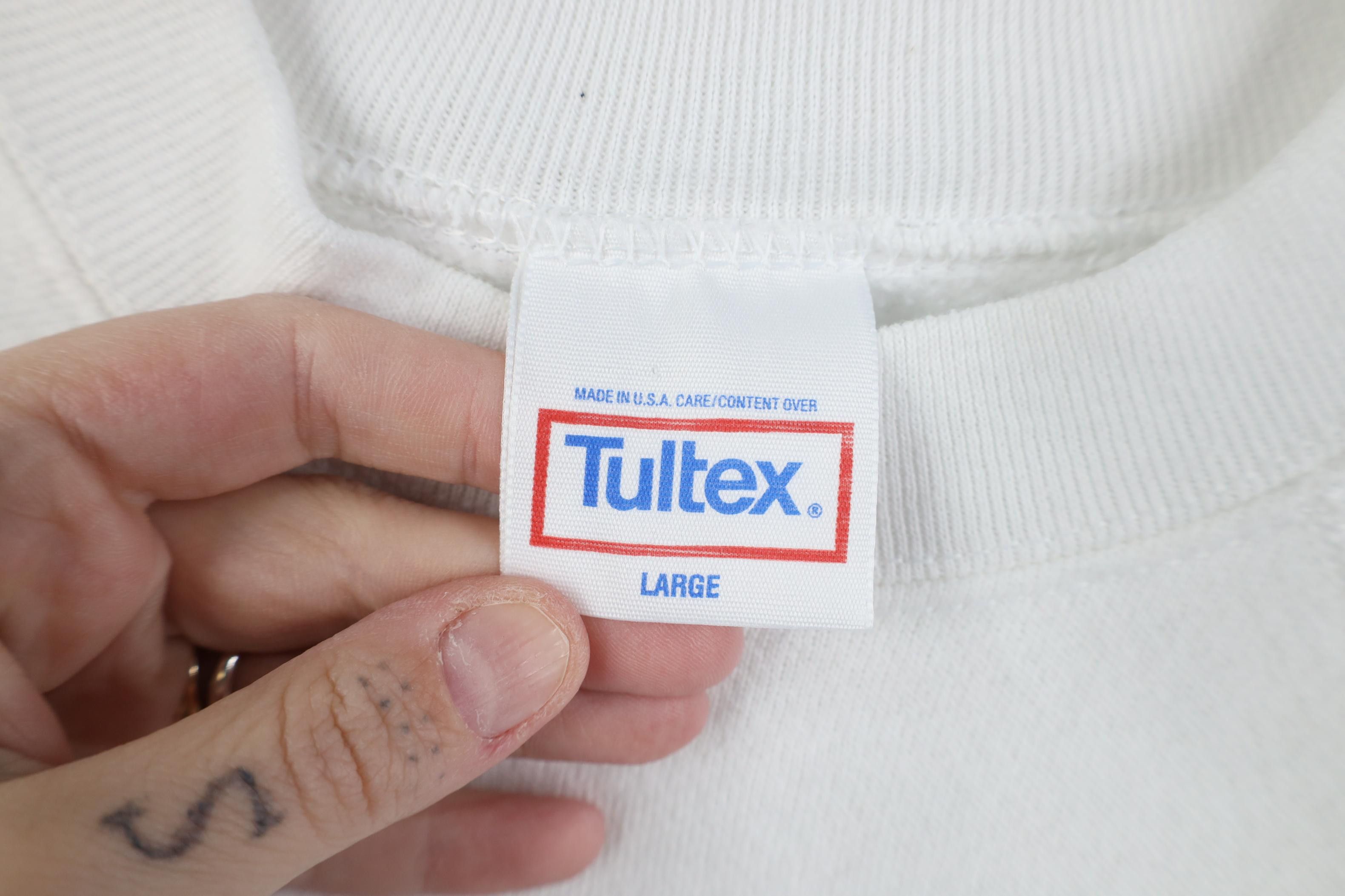 Vintage Vintage 90s Streetwear Raglan Crewneck Sweatshirt White USA Size L / US 10 / IT 46 - 4 Thumbnail