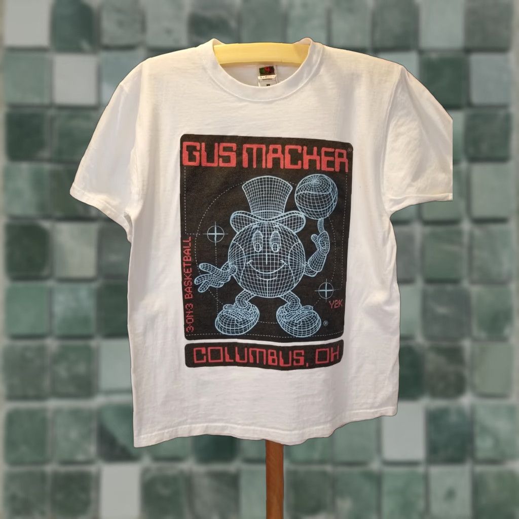 Fruit Of The Loom VINTAGE GUS MACKER 3 ON 3 BASKETBALL TOURNAMENT WHITE COTTON T-SHIRT SZ L Nike Shirt Mens XS? Size US L / EU 52-54 / 3 - 1 Thumbnail
