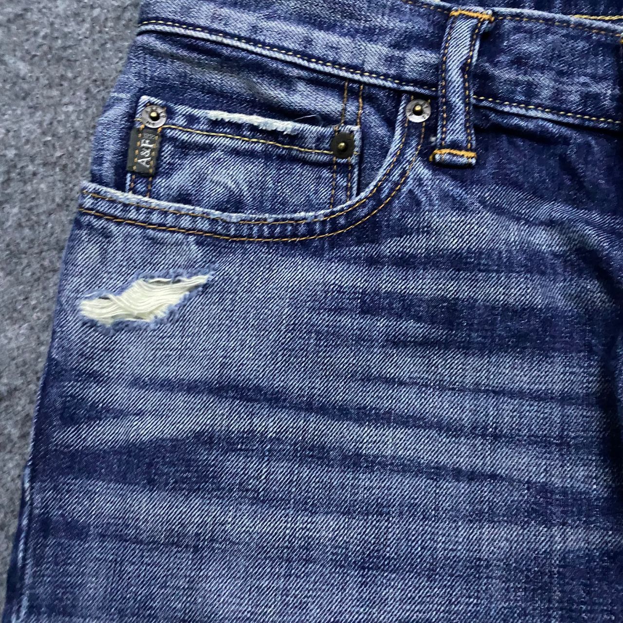 Abercrombie & Fitch 💥Best Offer💥Vintage Abercrombie & Fitch Distressed Denim Size US 31 - 8 Thumbnail