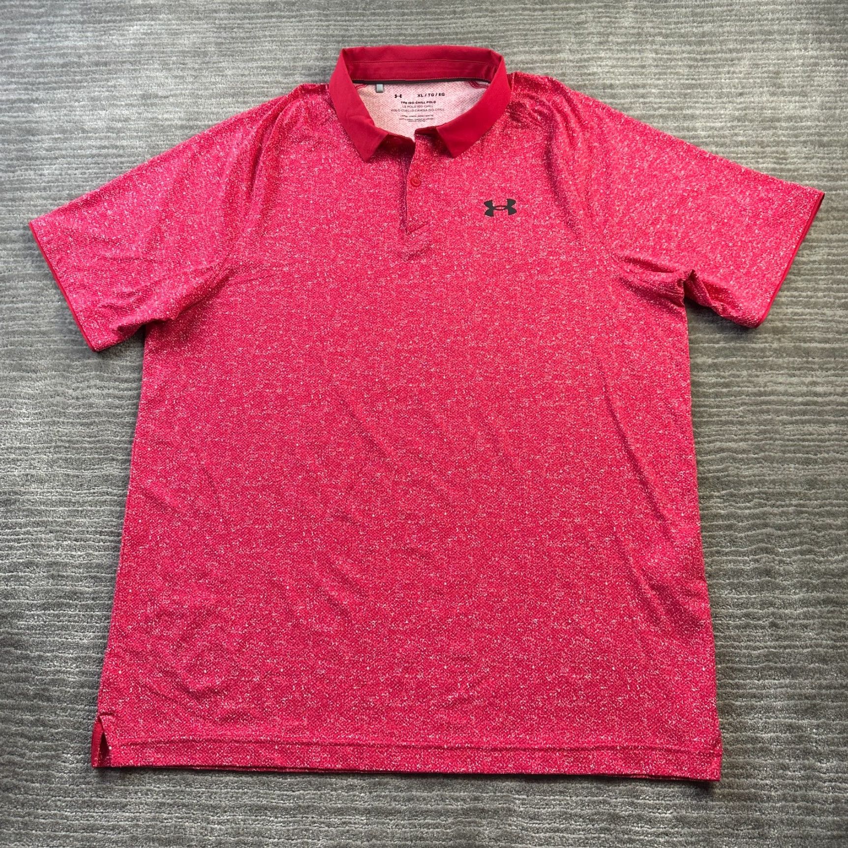 Under Armour Under Armour Polo Shirt Mens XL Red Golf All Over Print Iso Chill Printed Size US XL / EU 56 / 4 - 2 Thumbnail