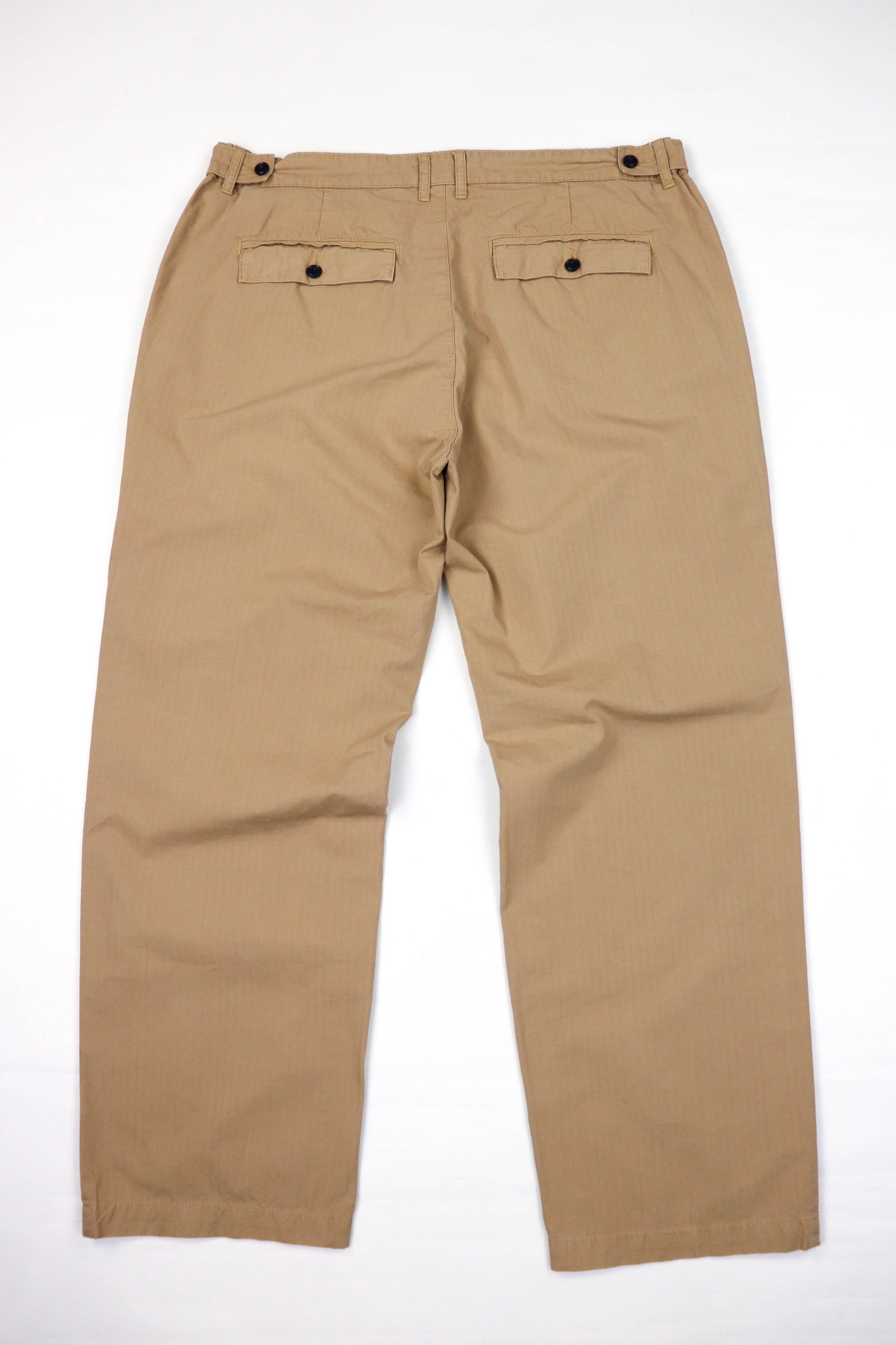 Albam Albam Beige Garment Dyed Ripstop Fabric Trousers Pants Size US 38 / EU 54 - 2 Thumbnail