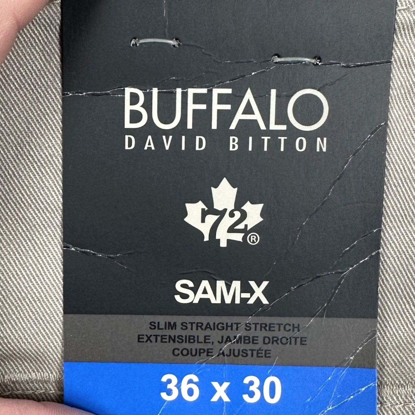 Buffalo David Bitton Buffalo David Bitton Sam-X Pants Mens 36x30 Tan Slim Straight Chino 5-Pocket Stretch Casual Business Workwear Women? Mens Size US 36 / EU 52 - 5 Thumbnail