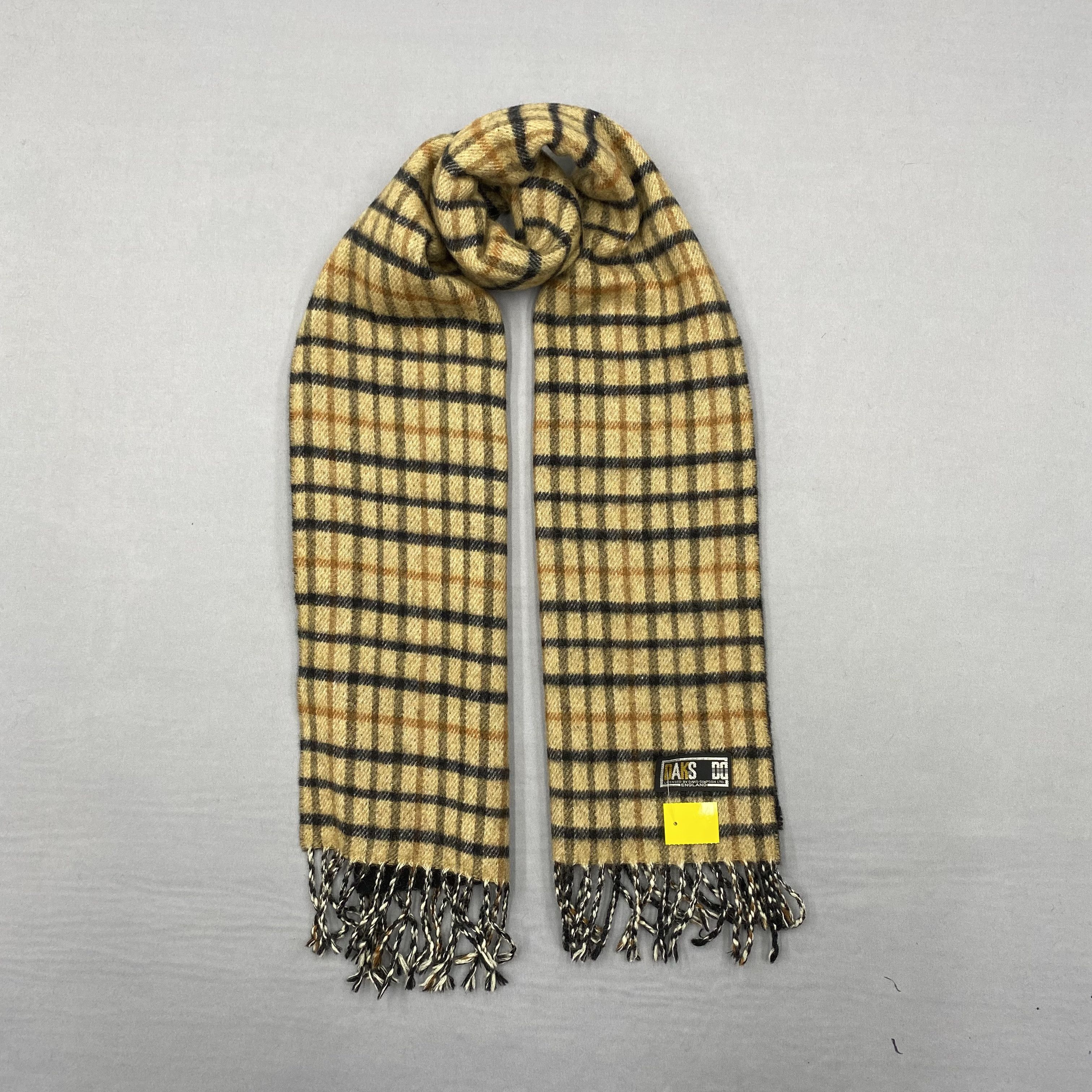 DAKS Vintage Daks London Scarf Muffler Wool Cashmere Scarves Size ONE SIZE - 1 Thumbnail
