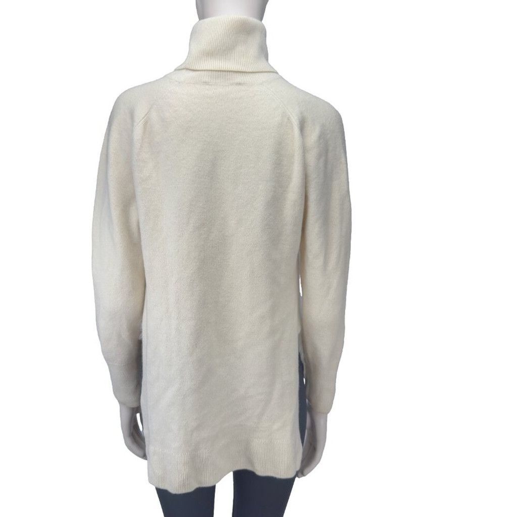 3.1 Phillip Lim PHILLIP LIM Designer White Cream Turtleneck Sweater Size S Size XS / US 0-2 / IT 36-38 - 11 Thumbnail