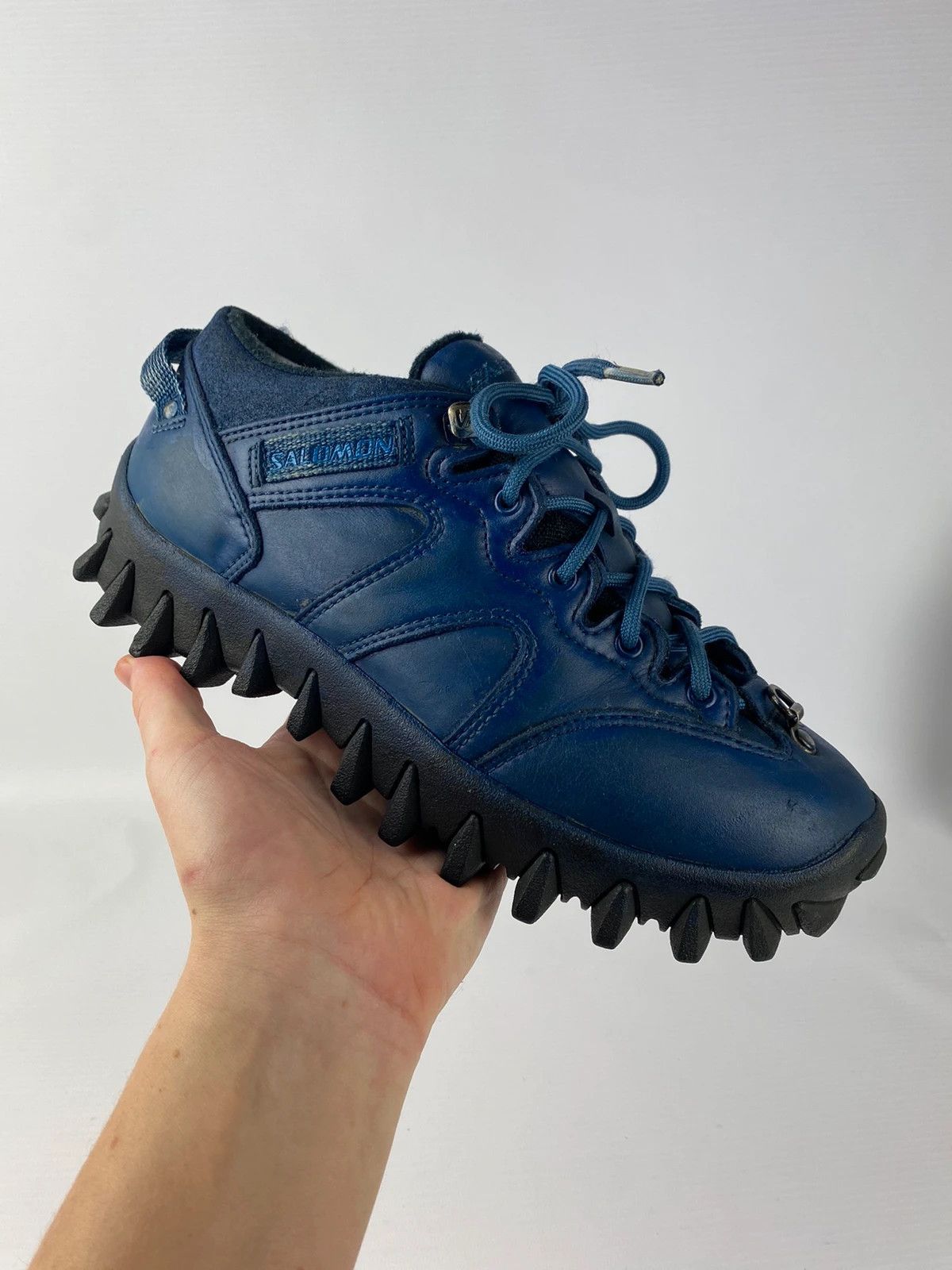 Genuine Leather × Salomon salomon spike sole archive outdoor gorp trekking hiking Size US 7 / IT 37 - 1 Thumbnail