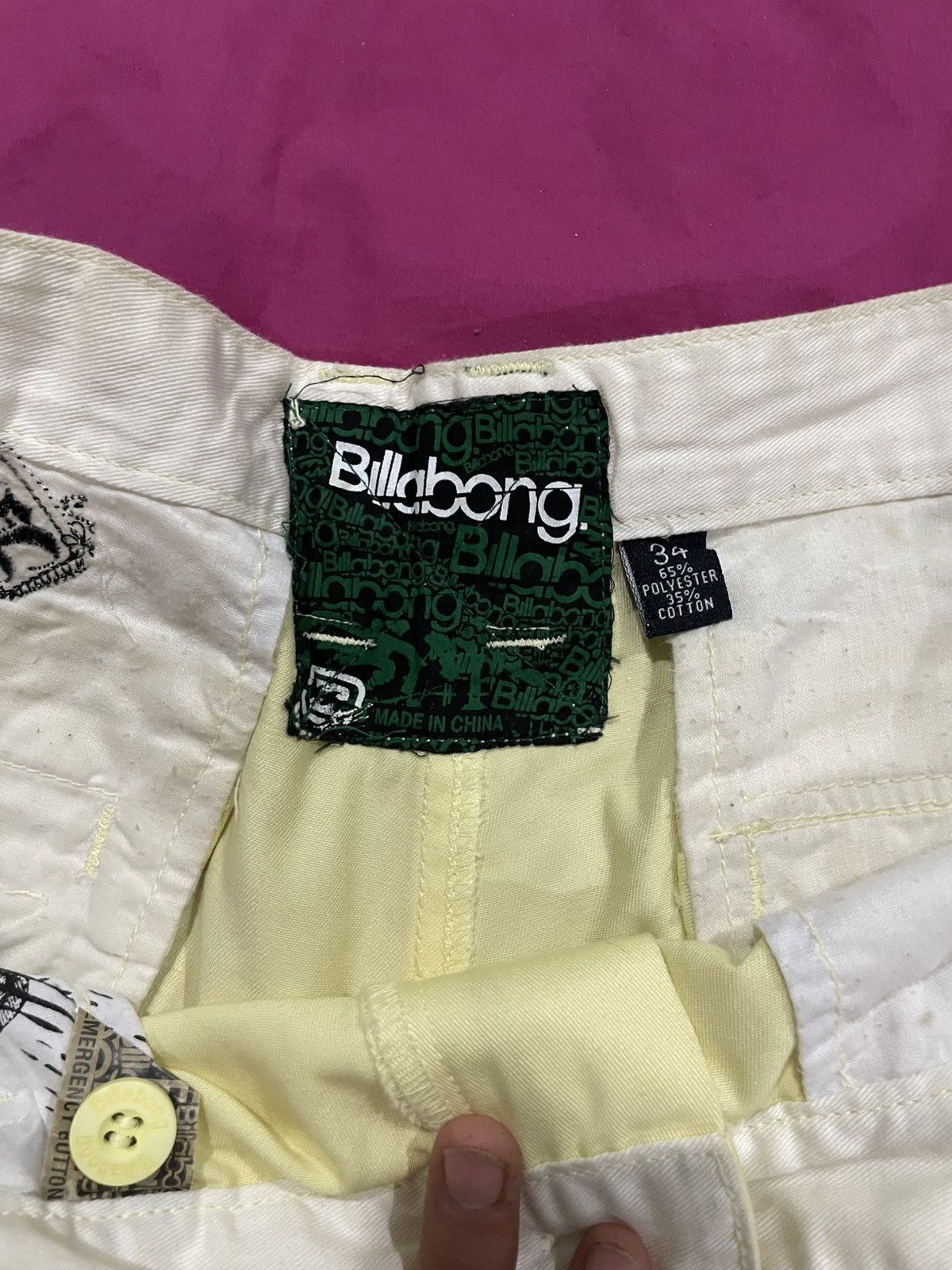 Billabong × Vintage RARE Billabong embroidered Y2k shorts Size US 34 / EU 50 - 3 Thumbnail