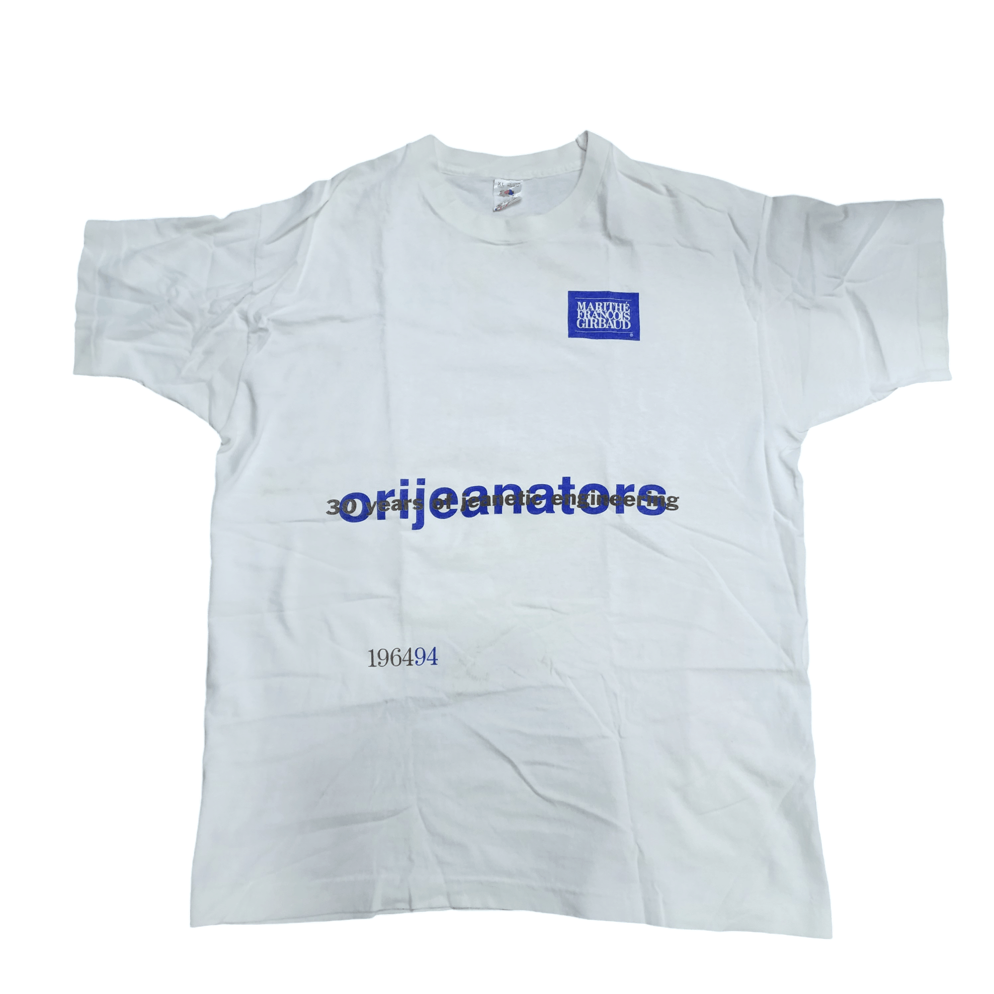 Vintage Marithe Francois Girbaud Orijeanators Tees 196494 shirt Size US XL / EU 56 / 4 - 1 Thumbnail