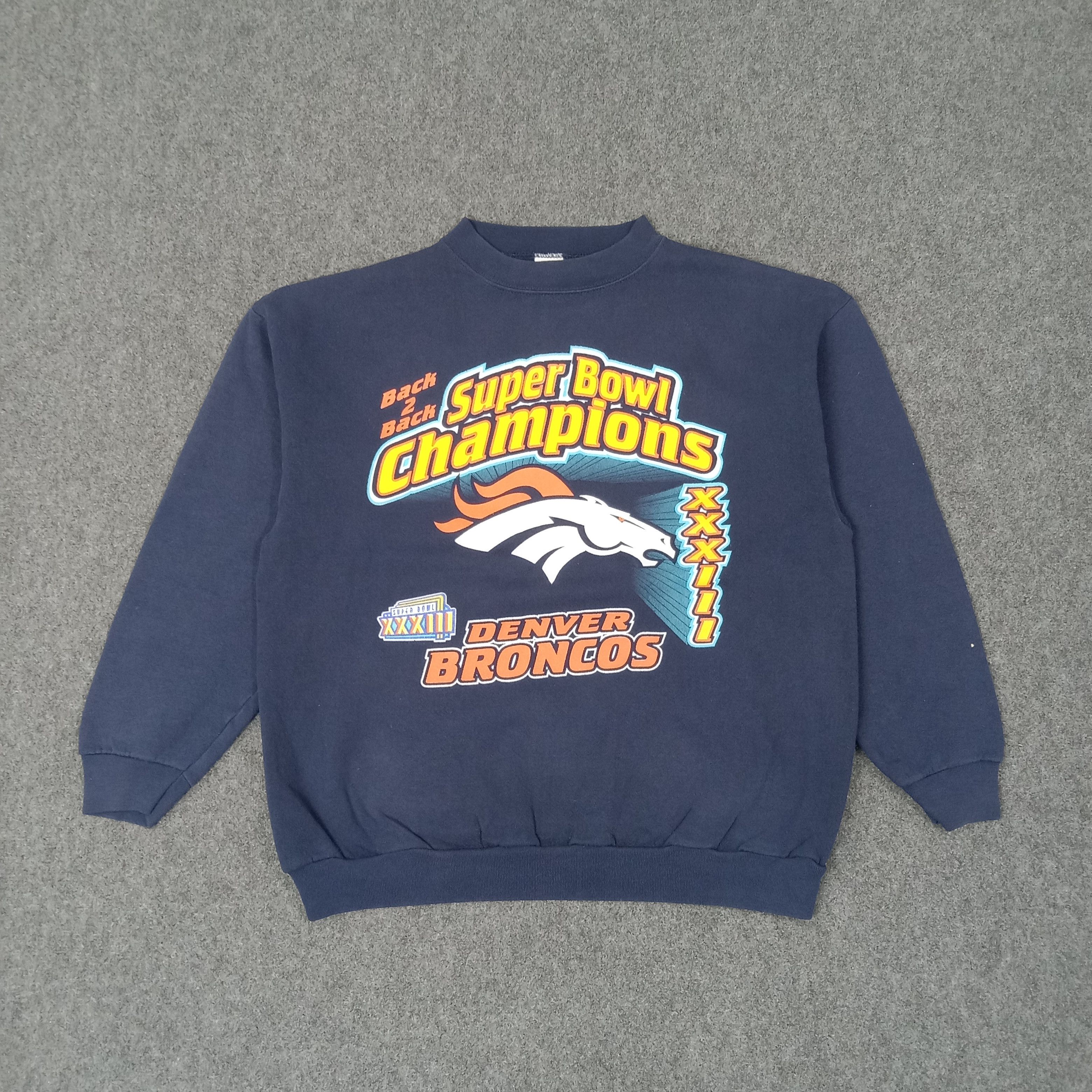 Logo 7 90's Denver Broncos American Football Sweatshirt C253N5 Size US L / EU 52-54 / 3 - 1 Thumbnail