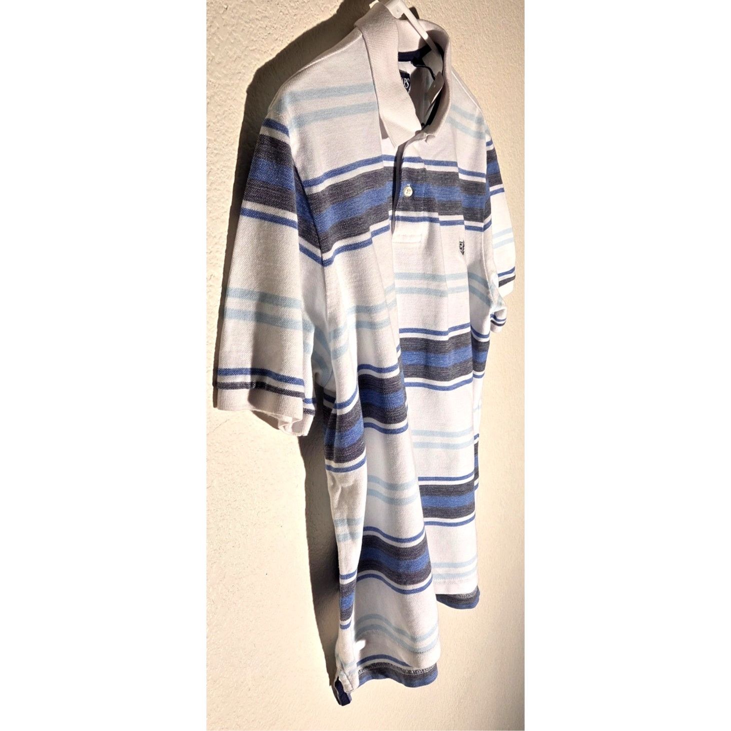 Chaps CHAPS Natural Stretch Striped Polo Shirt - Men's Large Size US L / EU 52-54 / 3 - 3 Thumbnail