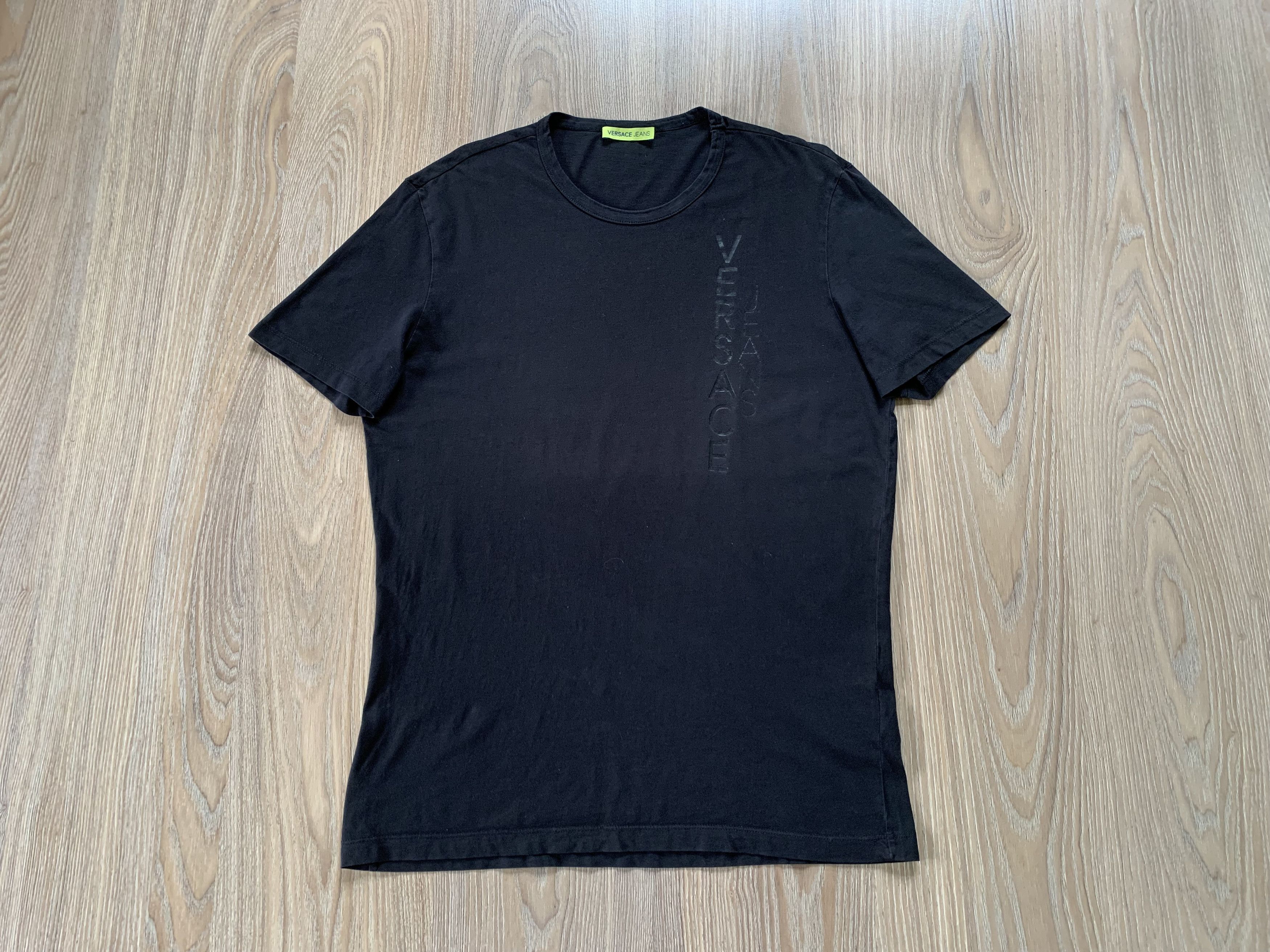 Versace × Versace Jeans Couture Versace Jeans Black Cotton T-Shirt Size US S / EU 44-46 / 1 - 2 Thumbnail