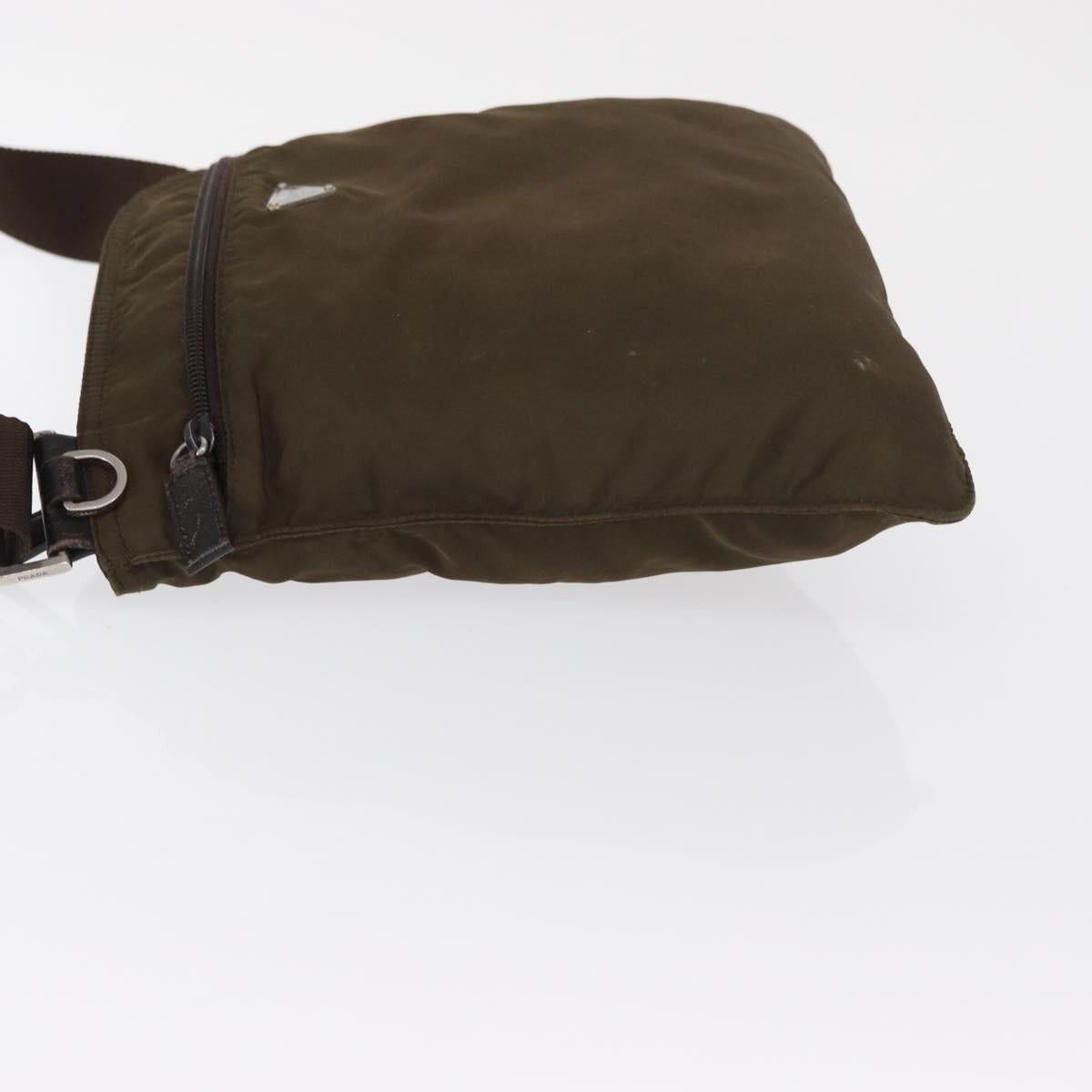 Prada PRADA Shoulder Bag Nylon Khaki Silver Auth 164284 - Jerrillo Size ONE SIZE - 5 Thumbnail