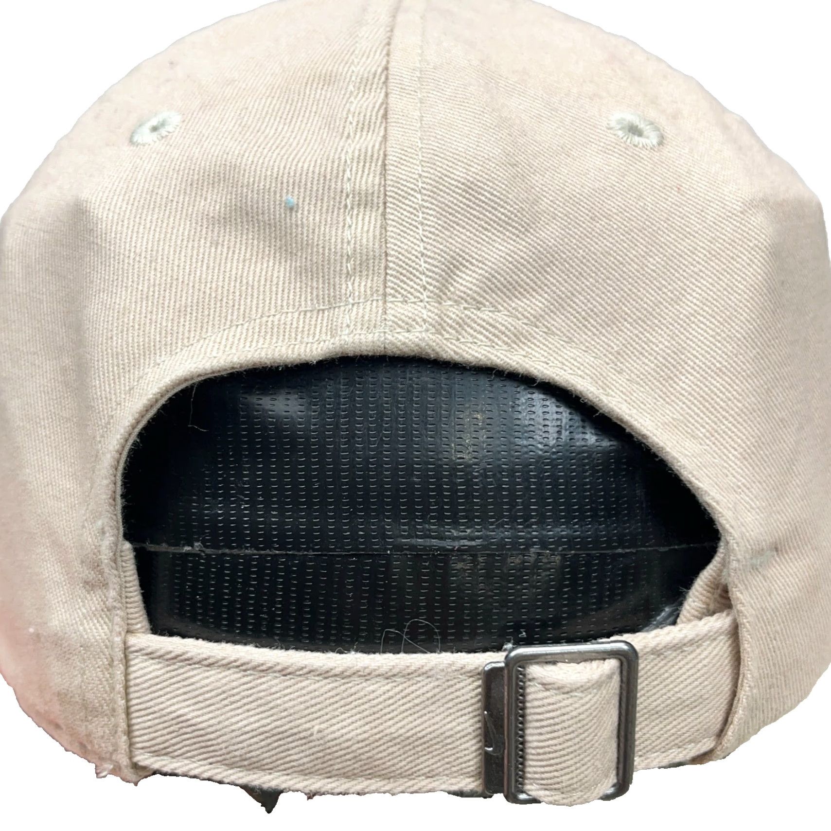Nike NIKE Adjustable Snapback Hat Beige Swoosh Twill Classic Outdoor Mens Size ONE SIZE - 3 Thumbnail