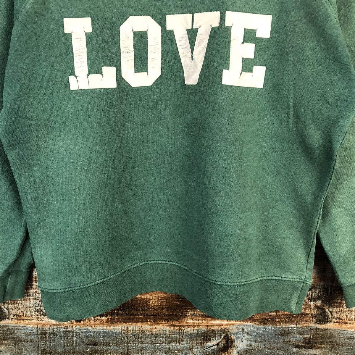 Japanese Brand × Vintage Rina Love Green Sweatshirt #A1919 Size US XS / EU 42 / 0 - 6 Thumbnail