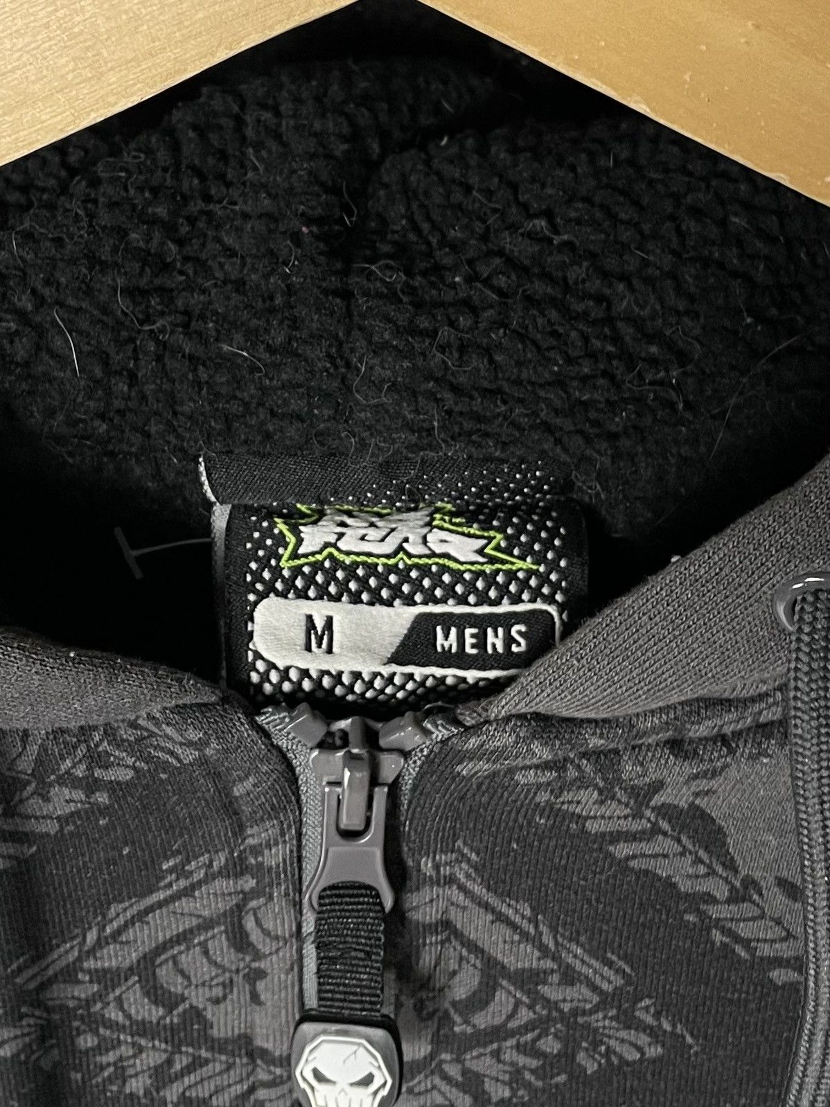 No Fear No Fear 💀 Fur Zip-up Motocycle Racing Hoodie Hooded Jacket Size US M / EU 48-50 / 2 - 6 Thumbnail