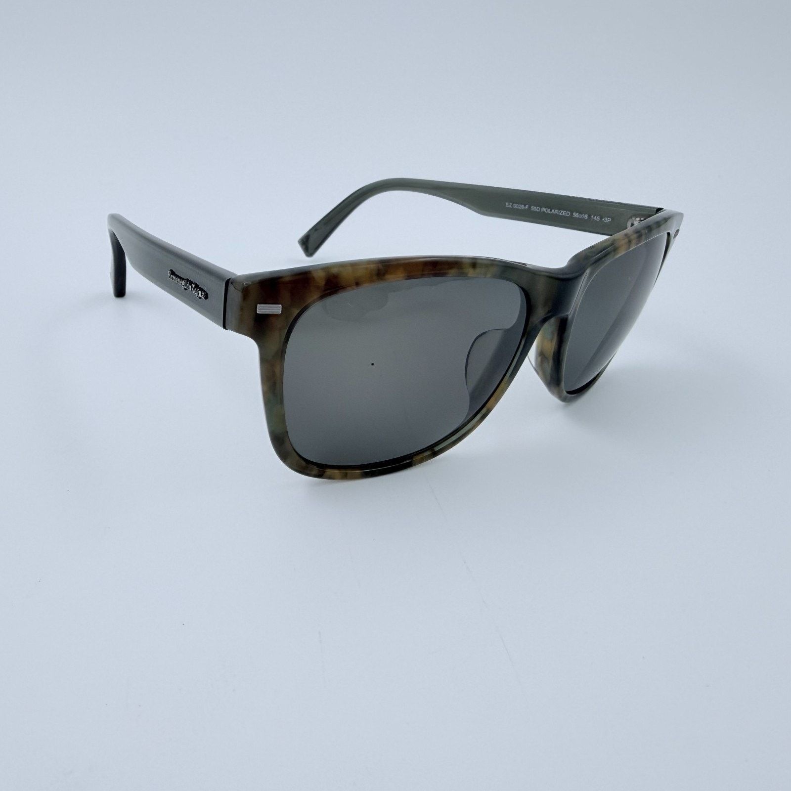 Ermenegildo Zegna NEW Ermenegildo Zegna EZ0028-F 55D Polarized Gray Havana Size ONE SIZE - 7 Thumbnail