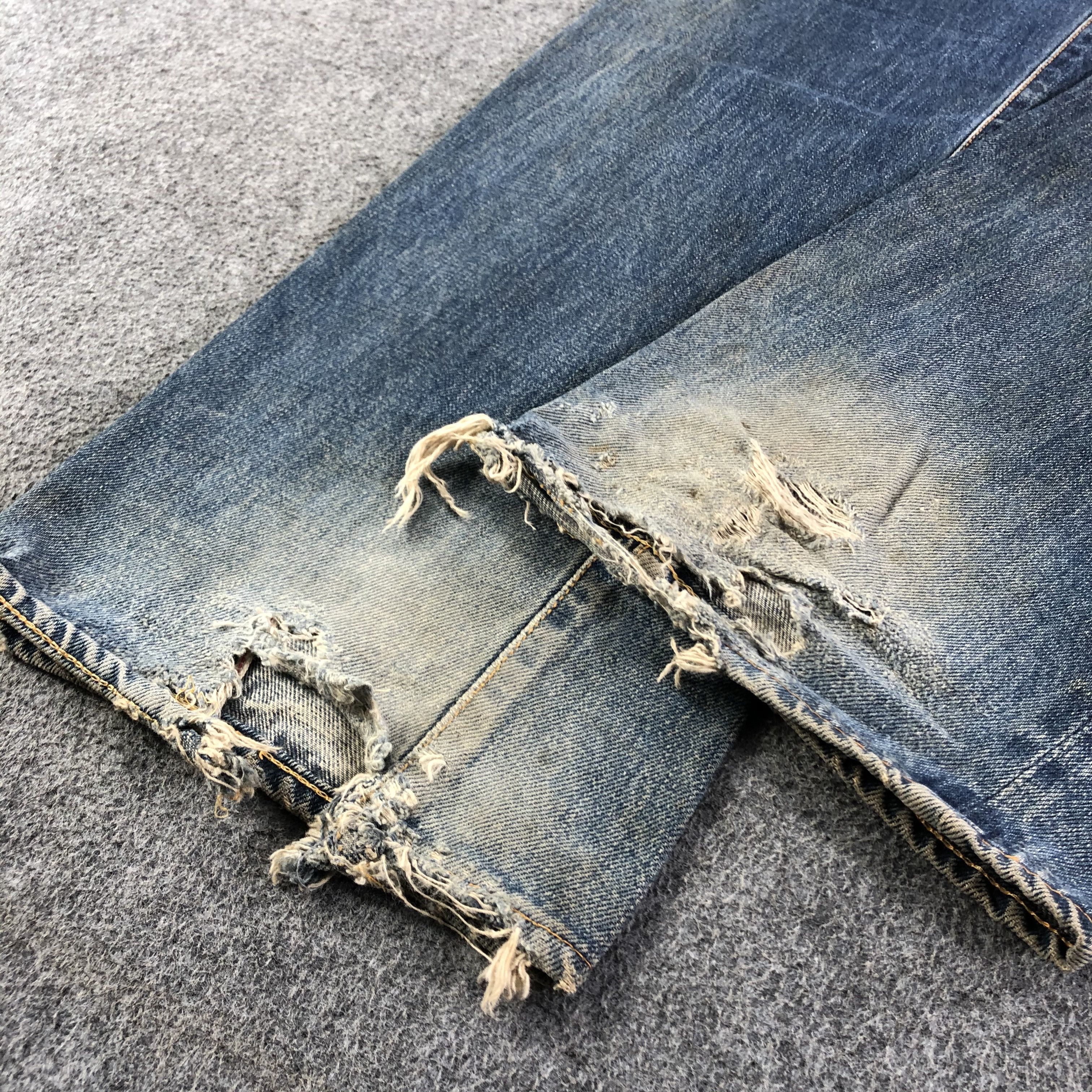 Japanese Brand × Vintage Vintage Sewing Chop Redline Jeans-J2994 Size US 31 - 4 Thumbnail