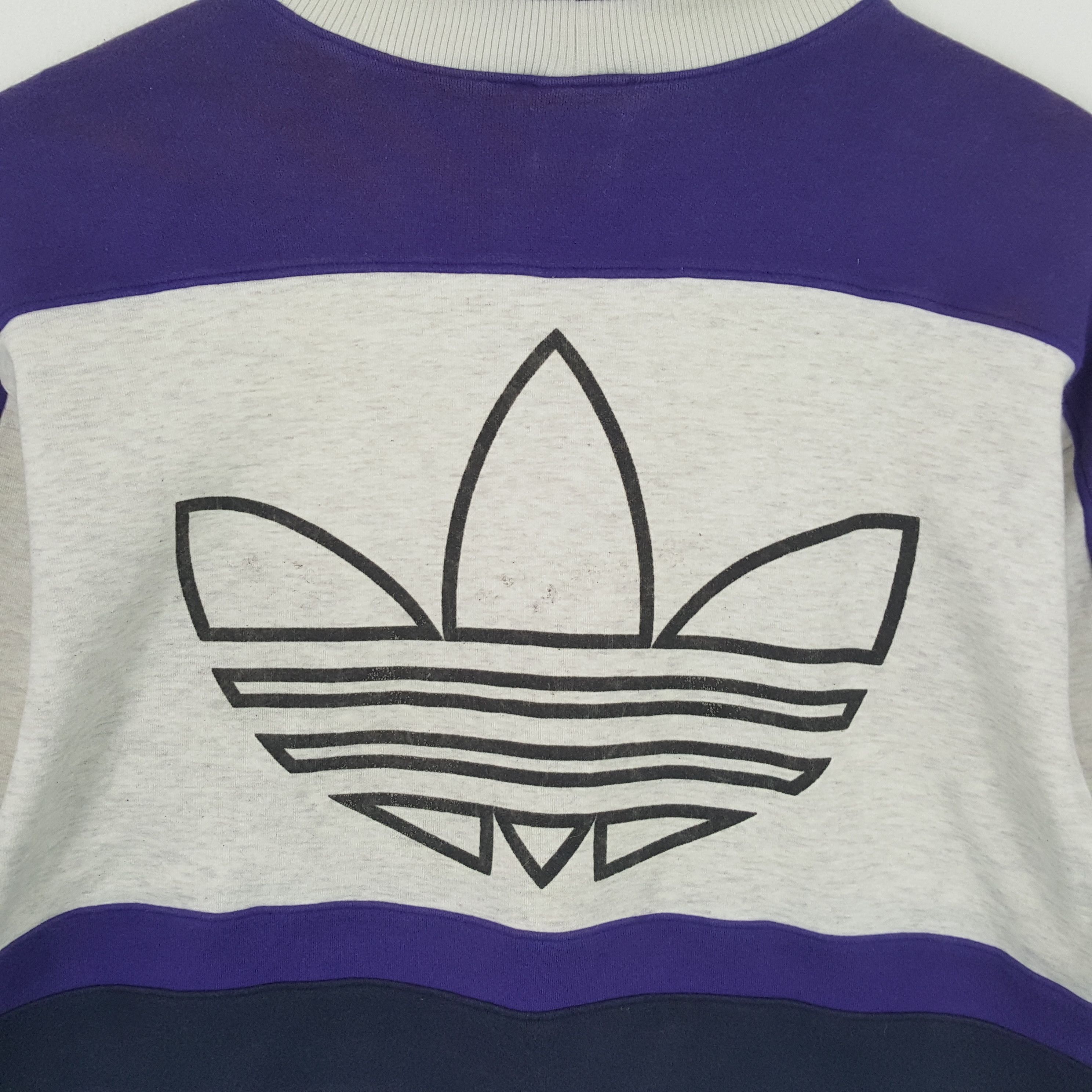 Adidas × Vintage ADIDAS Big Logo Spellout Design Fashion Style Sweatshirt Size US L / EU 52-54 / 3 - 4 Thumbnail